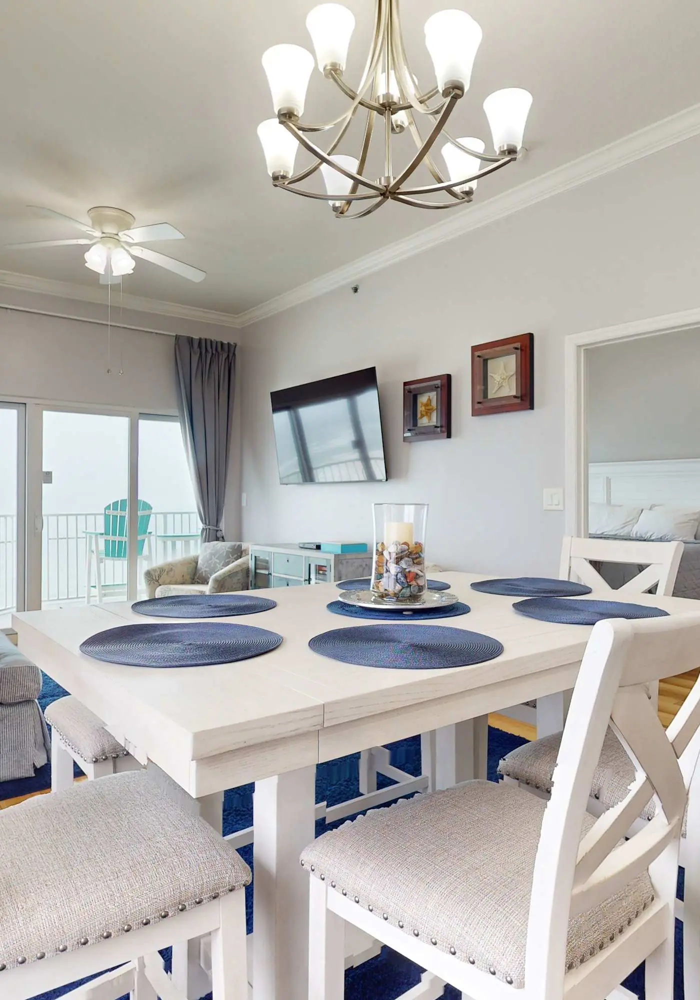 Waterfront home with a private deck, gas grill, WiFi, & central AC