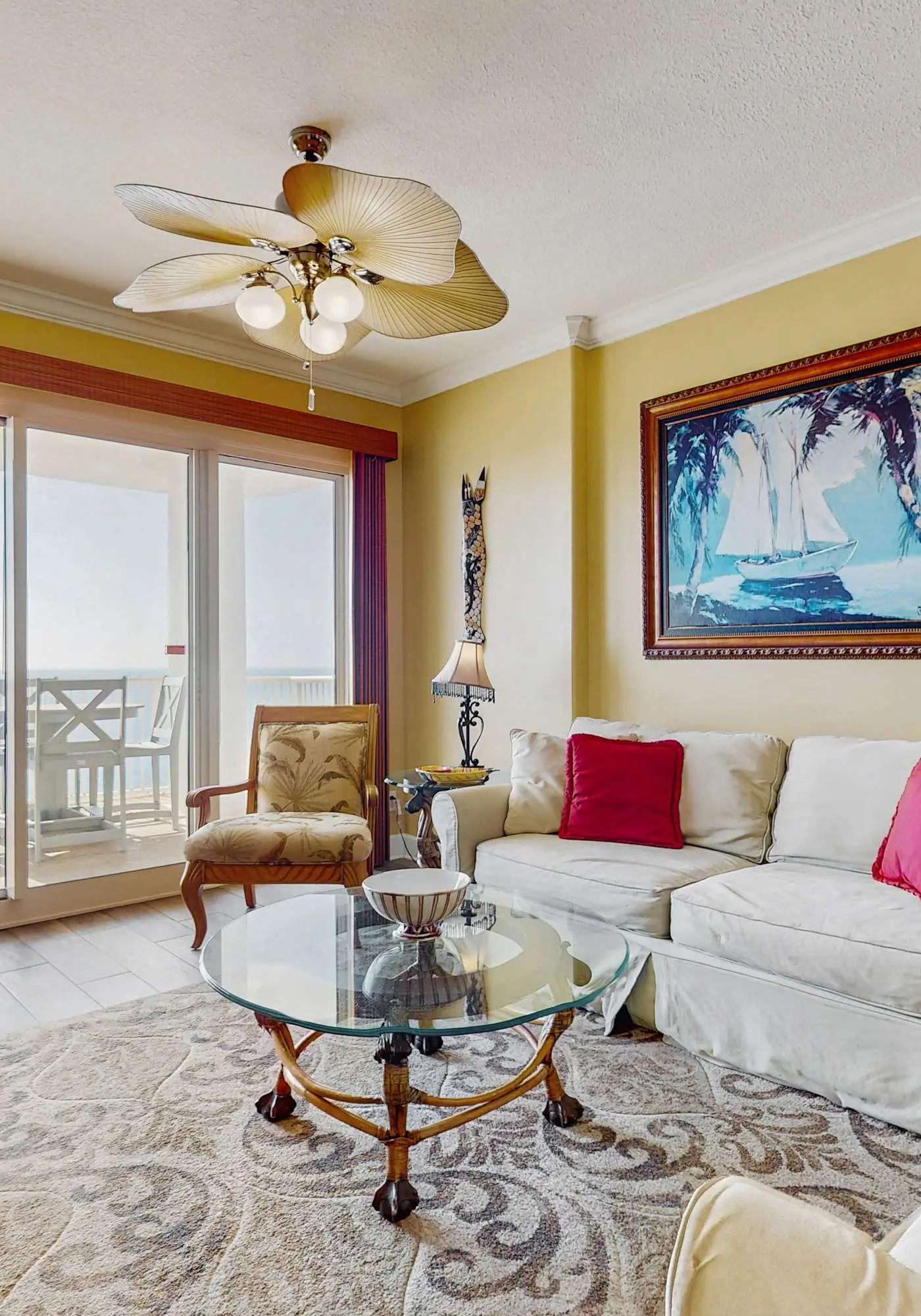 Family-friendly Gulf-front condo with private balcony, hot tub, pool, & gym