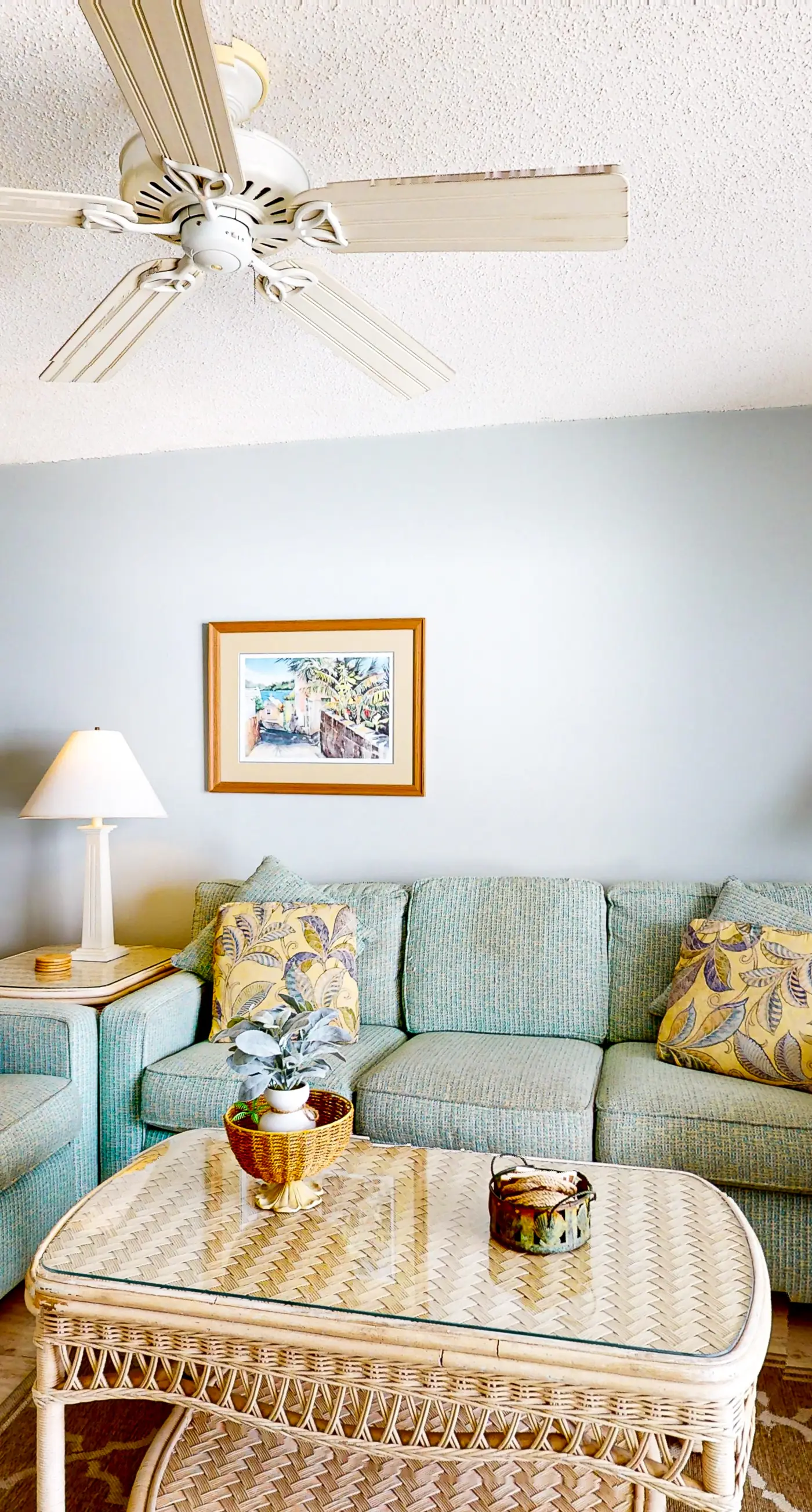 Gulf-front condo with beach views, balcony, central AC & pool