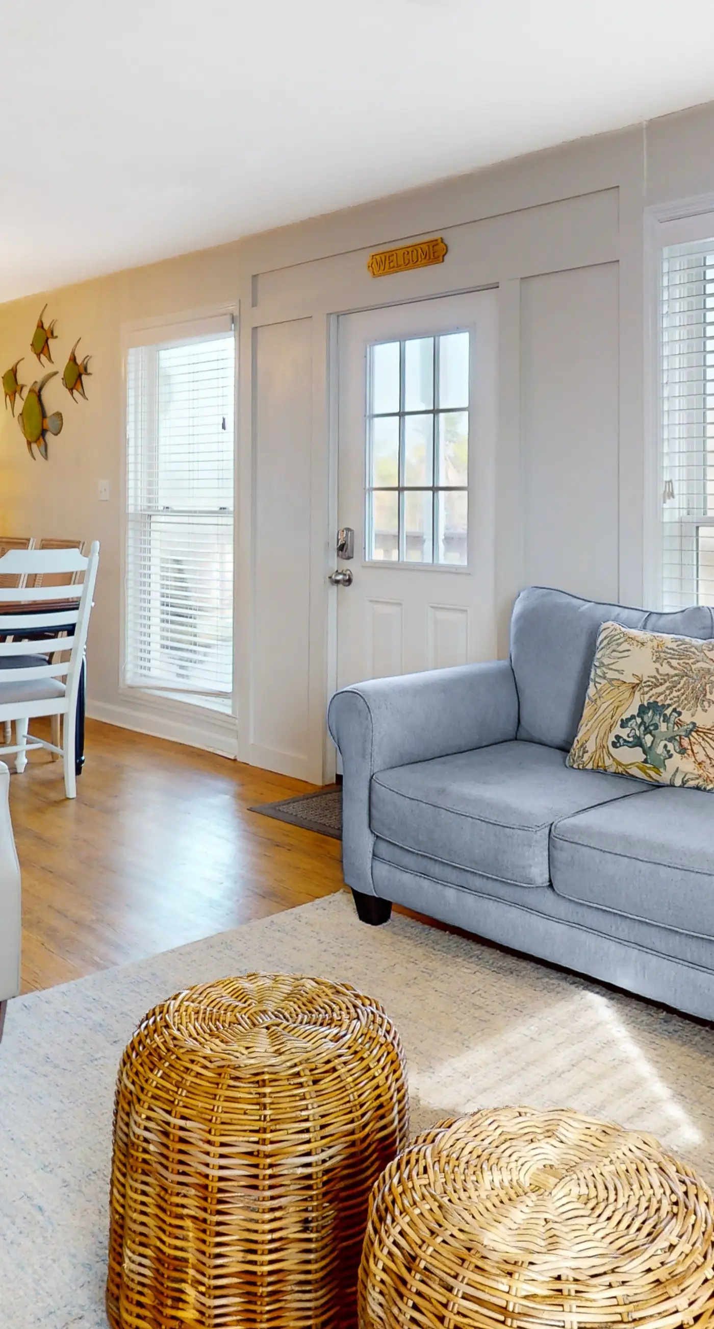 Dreamy, dog-friendly, coastal retreat with screened porch - walk to the beach