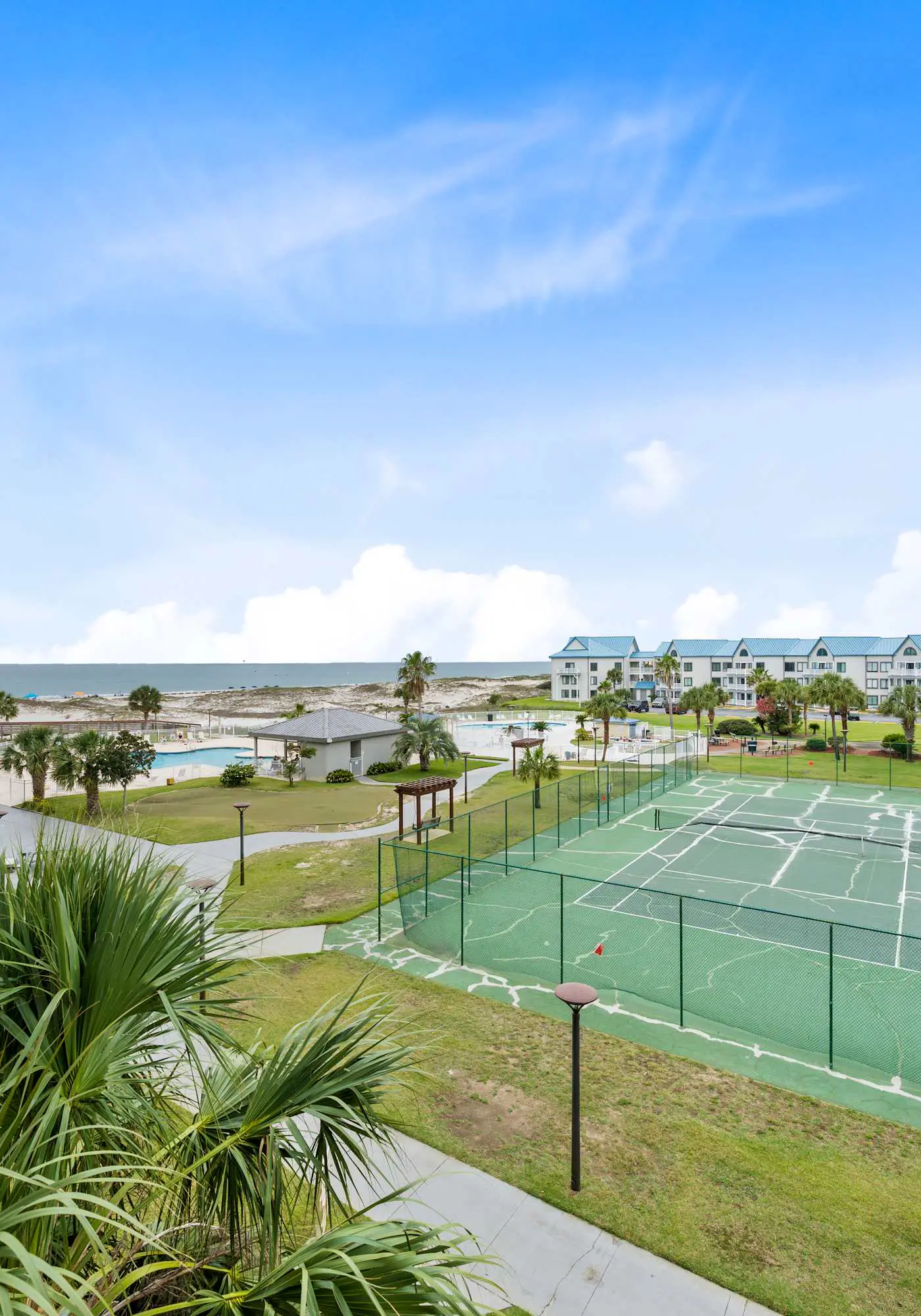 5th-floor beach Gulf-front condo with balcony, great views, & pool access