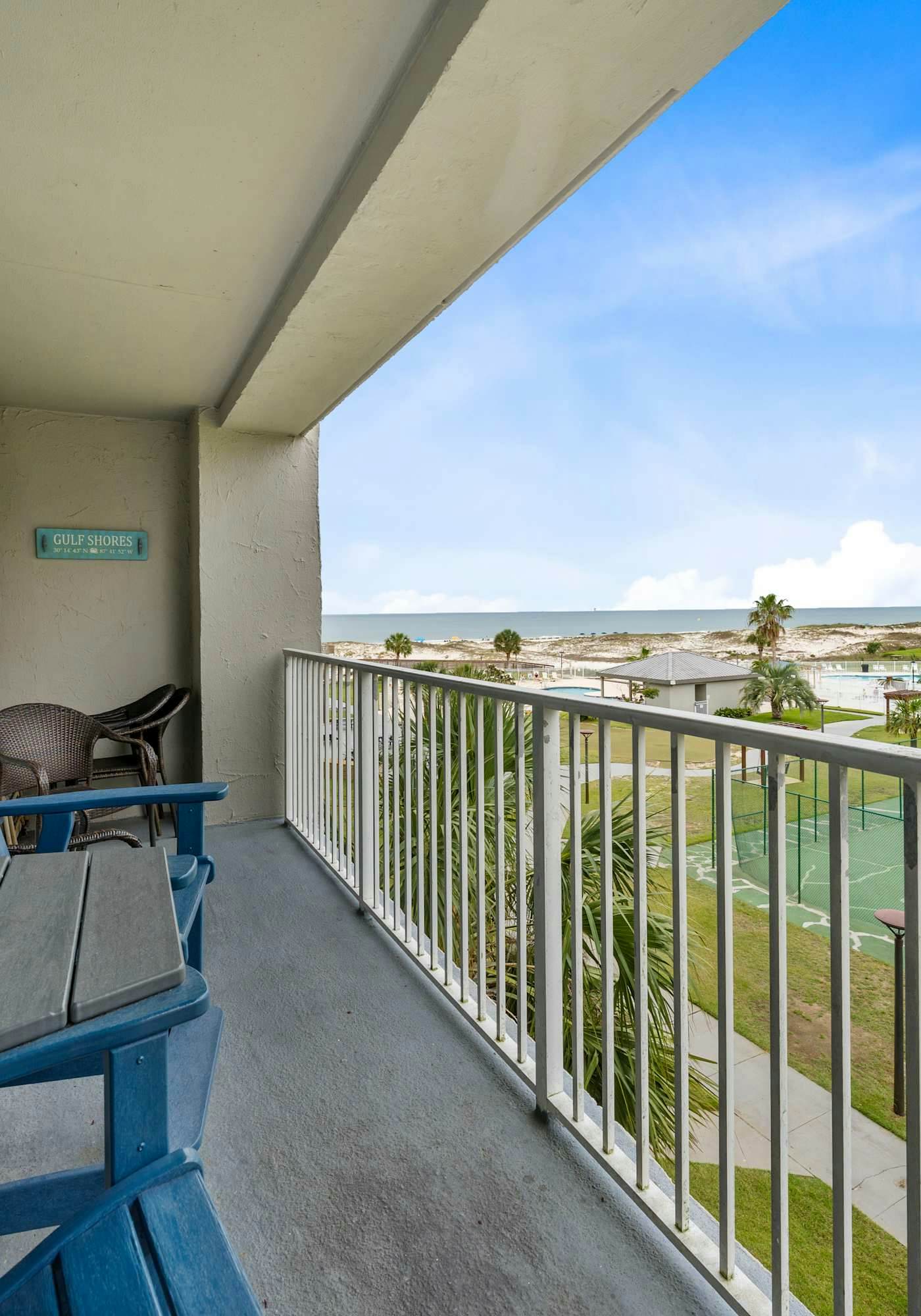 5th-floor beach Gulf-front condo with balcony, great views, & pool access