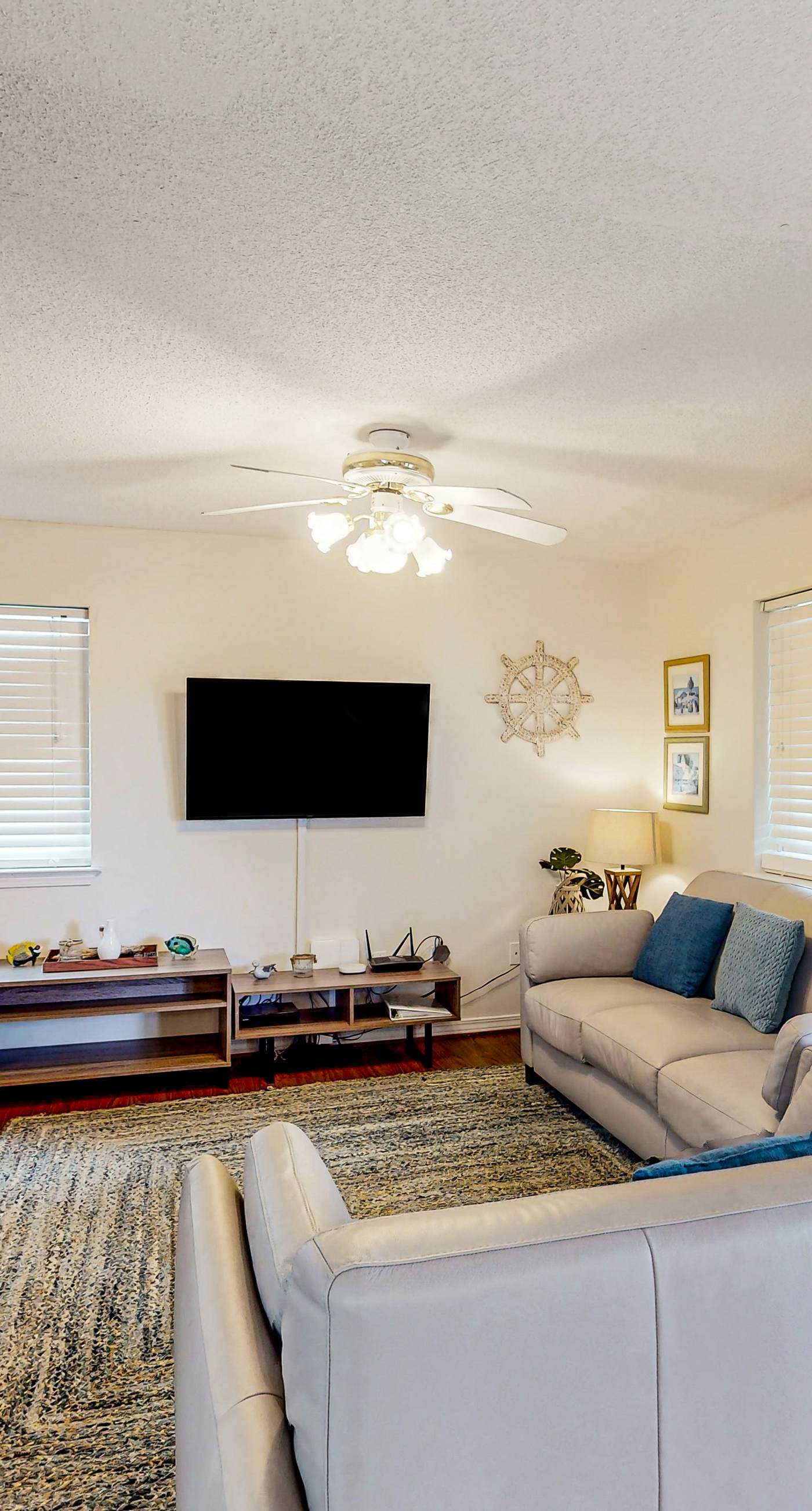 Gulf view home with two-level deck, beach access & shared pools, hot tub, gym