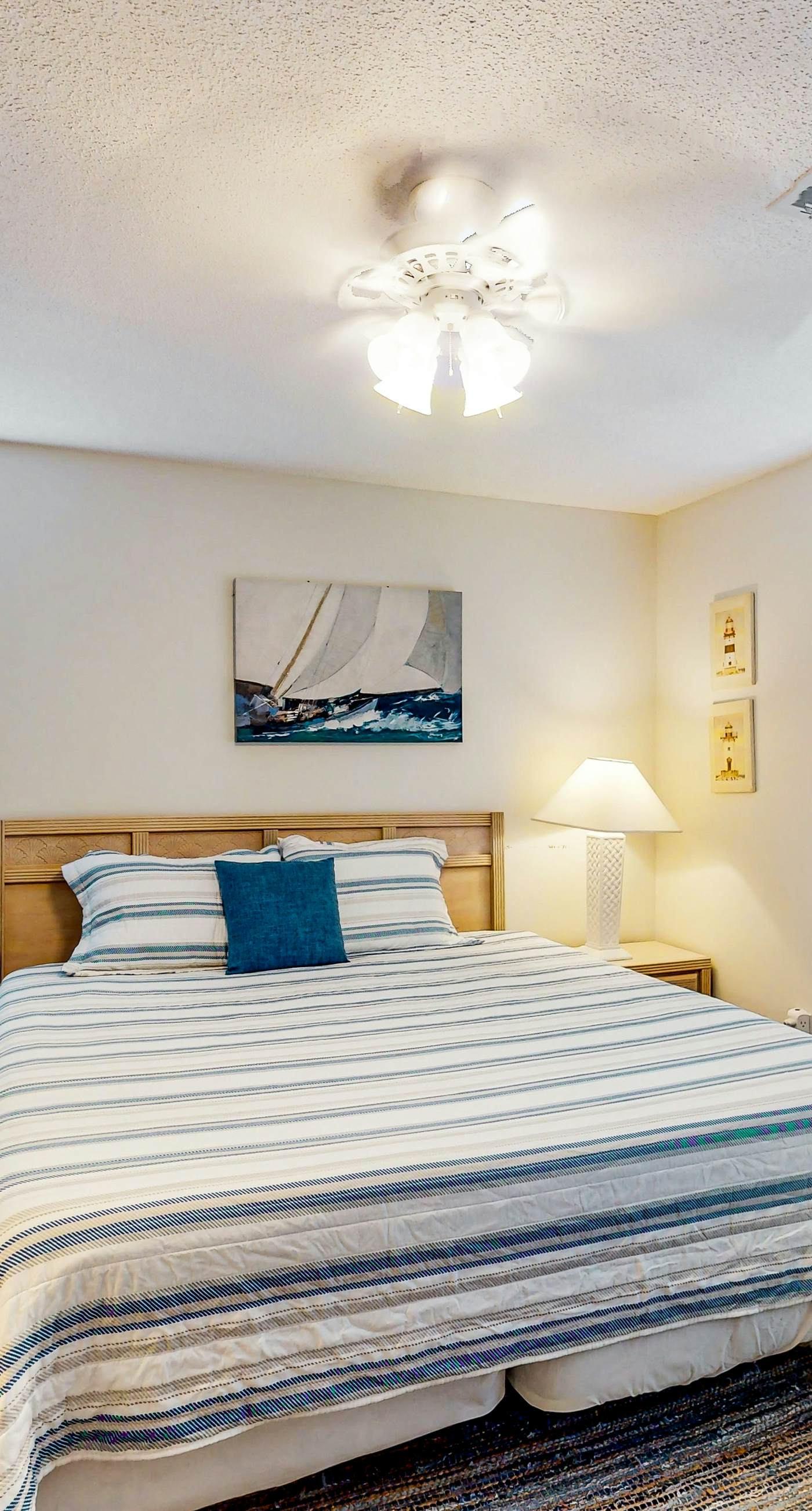 Gulf view home with two-level deck, beach access & shared pools, hot tub, gym