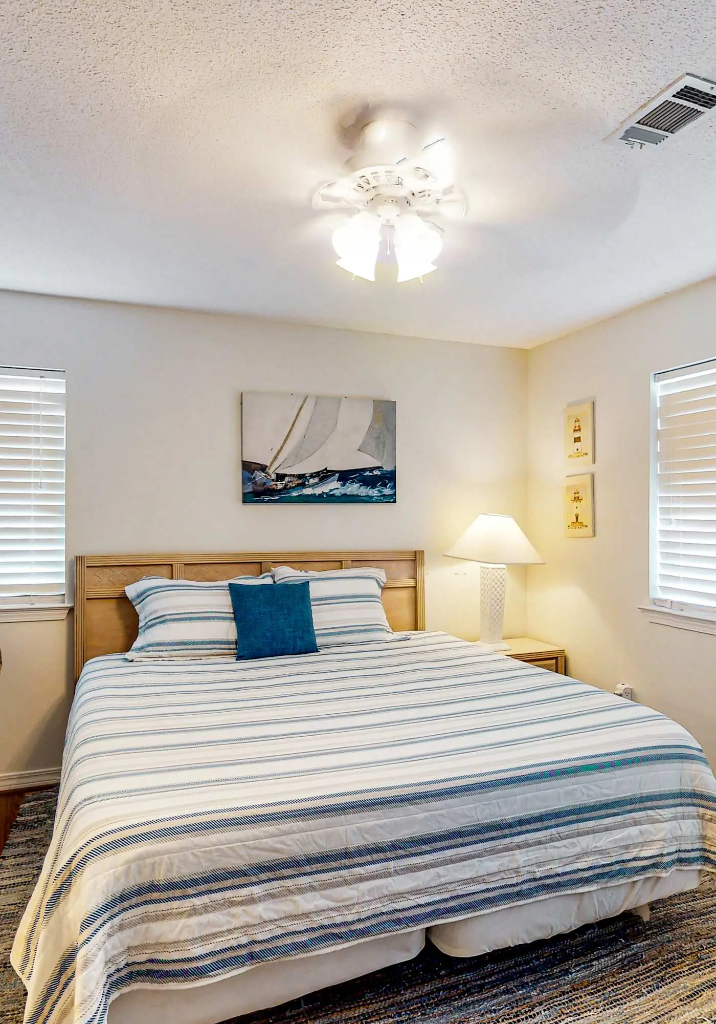Gulf view home with two-level deck, beach access & shared pools, hot tub, gym