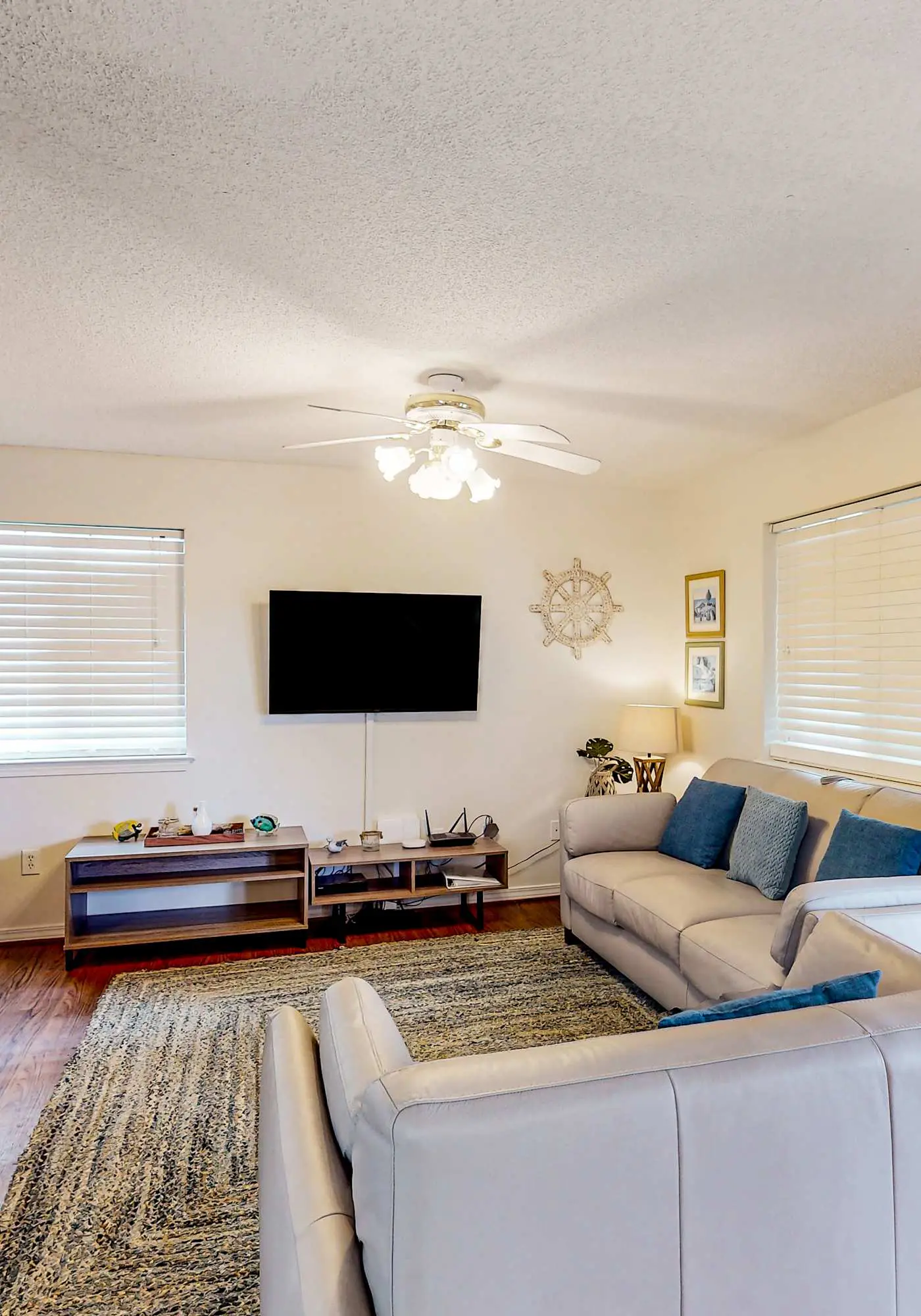 Gulf view home with two-level deck, beach access & shared pools, hot tub, gym