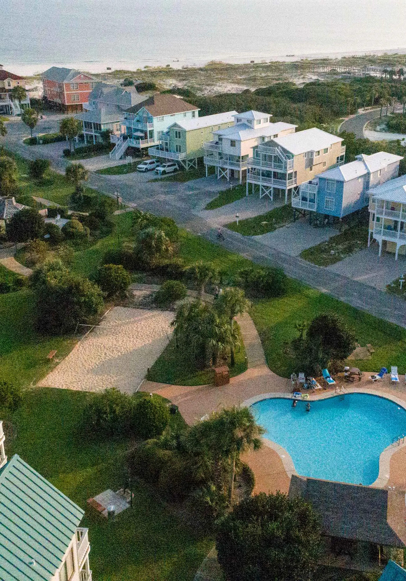 Gulf view home with two-level deck, beach access & shared pools, hot tub, gym