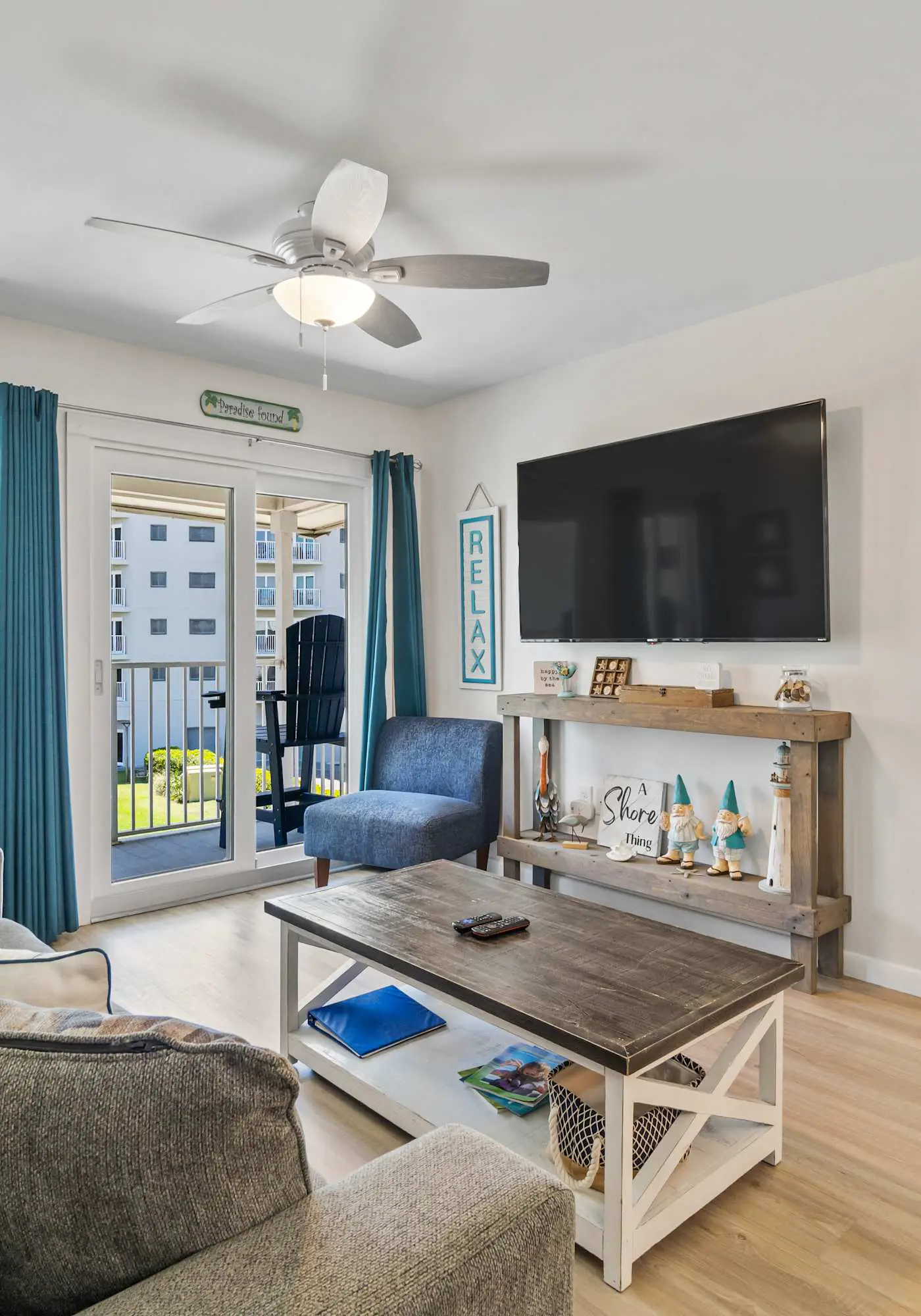 Third-floor condo with pool, hot tub, partial ocean view, gym, & central AC