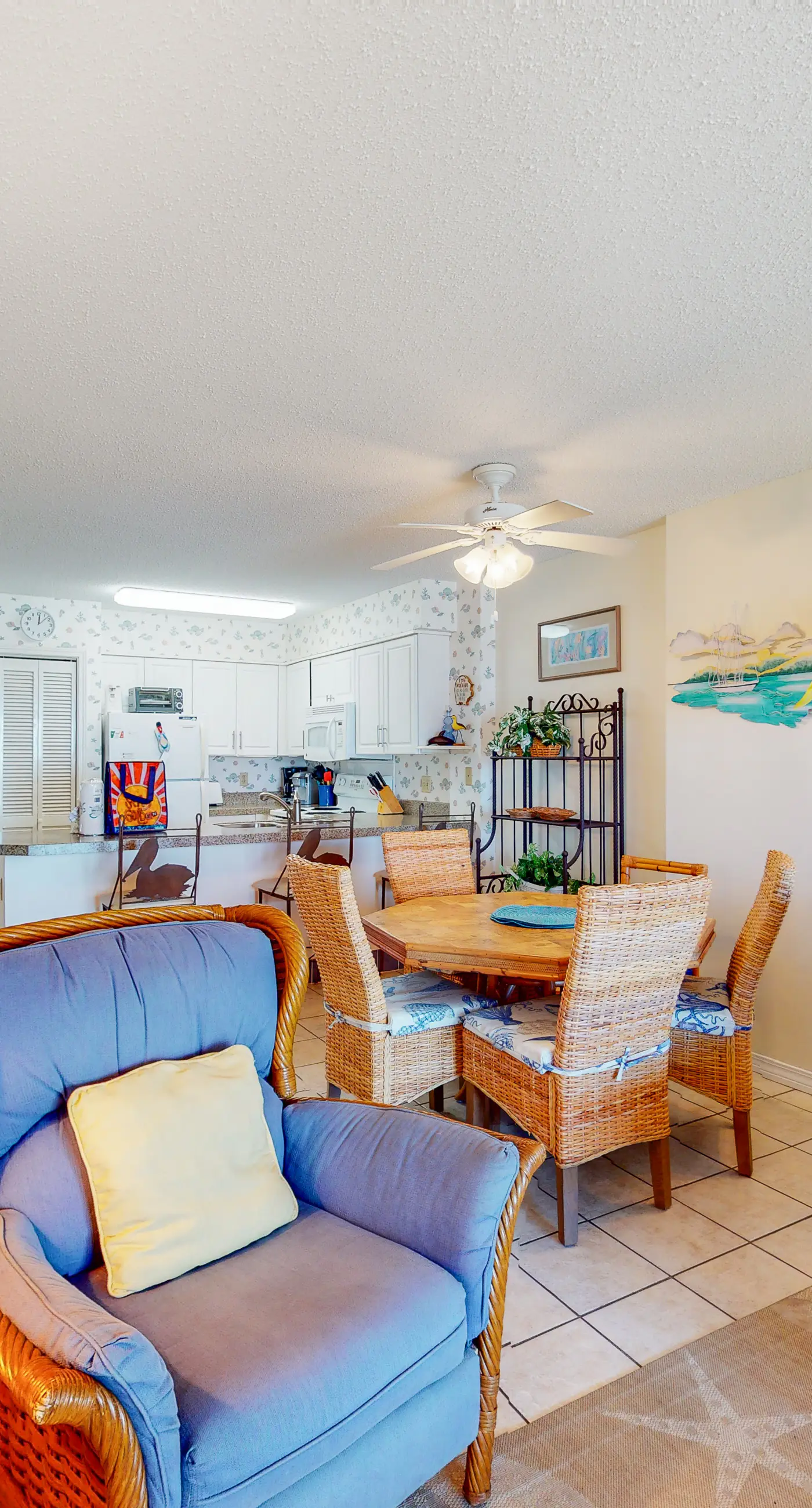 Oceanfront condo with Gulf-view balcony, beach access, pool, WiFi, & central AC