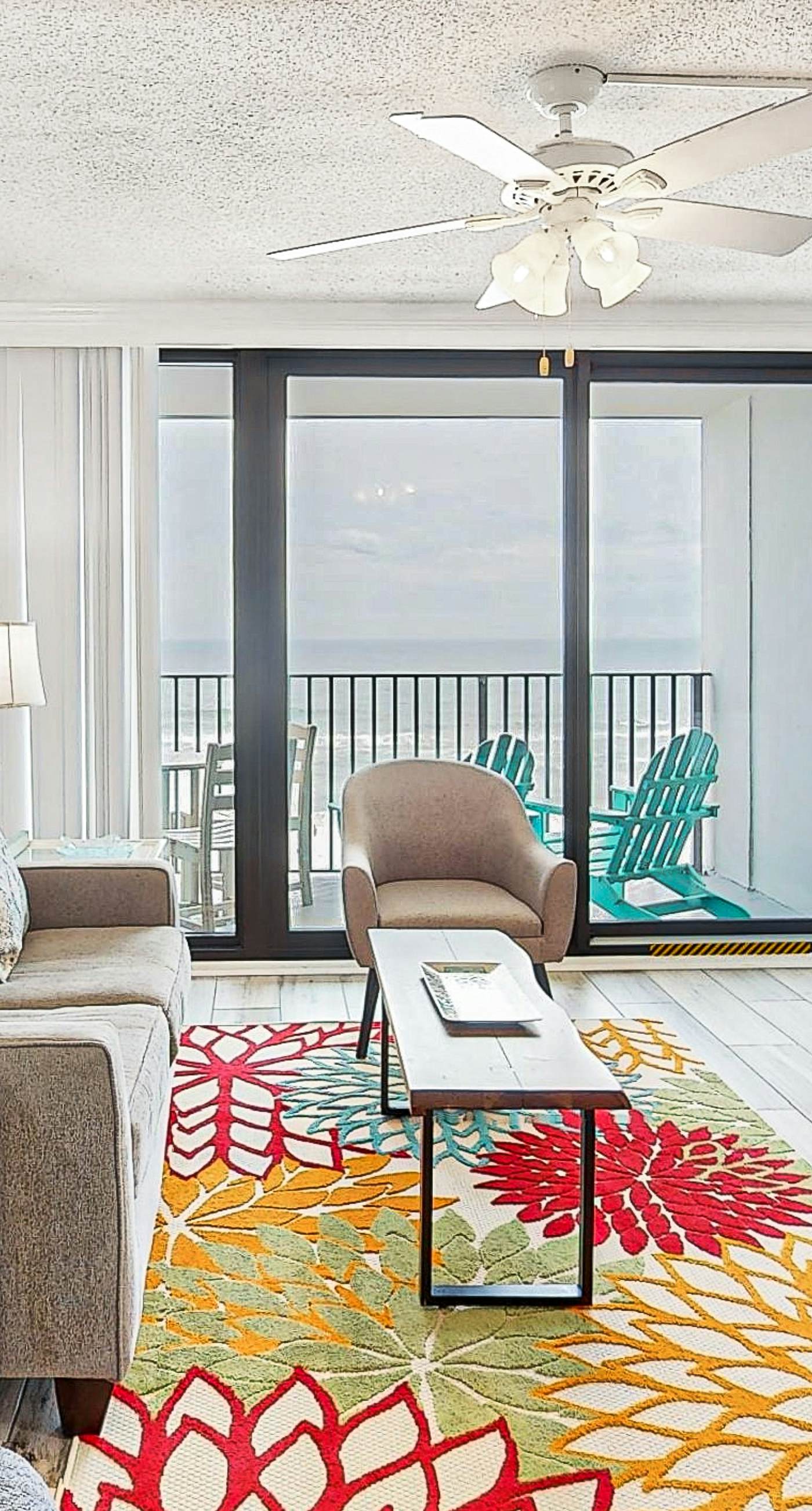 Waterfront condo with a full kitchen, pool, & beach access