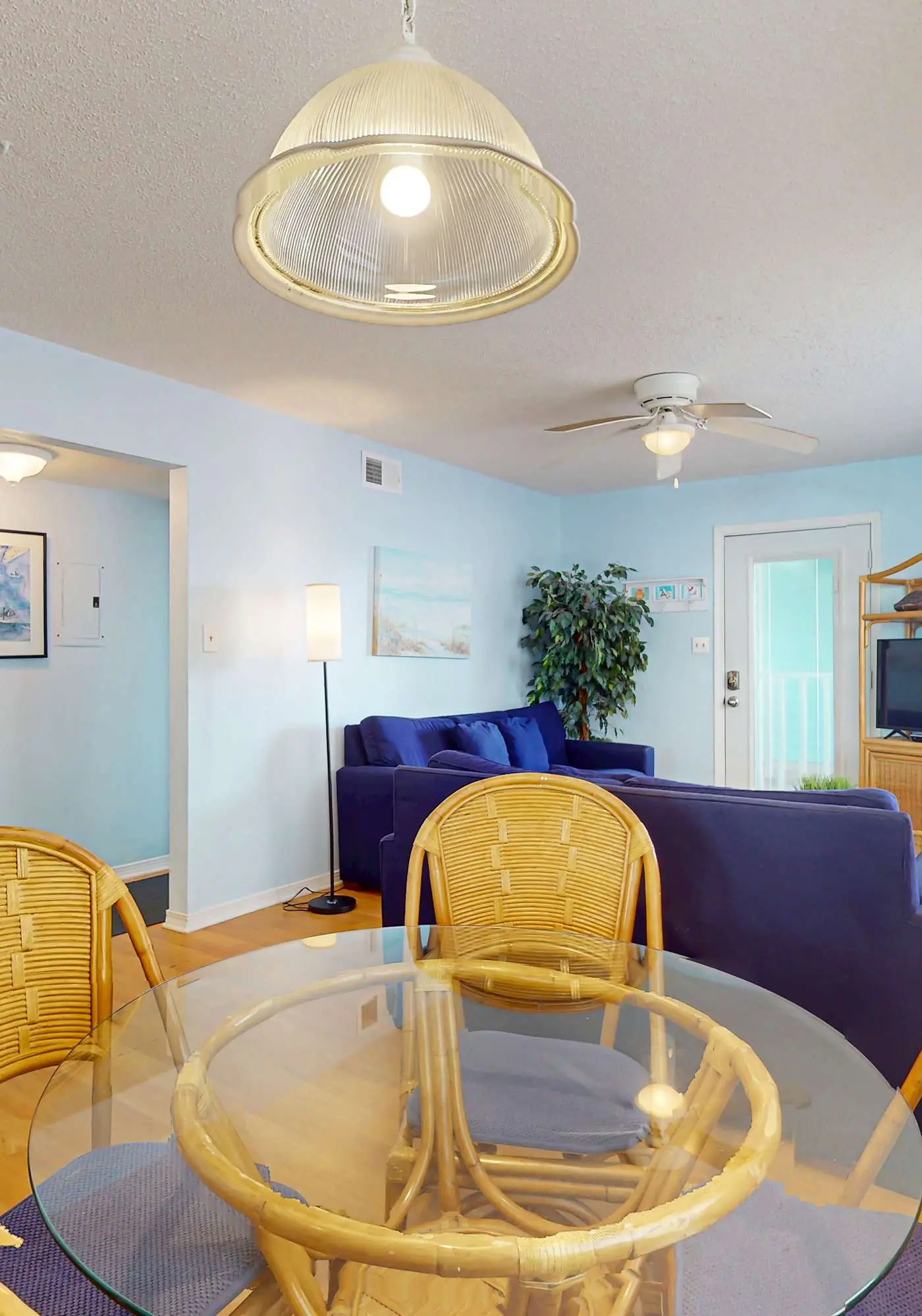 Waterfront condo with a furnished balcony, peek-a-boo Gulf views, & shared pools