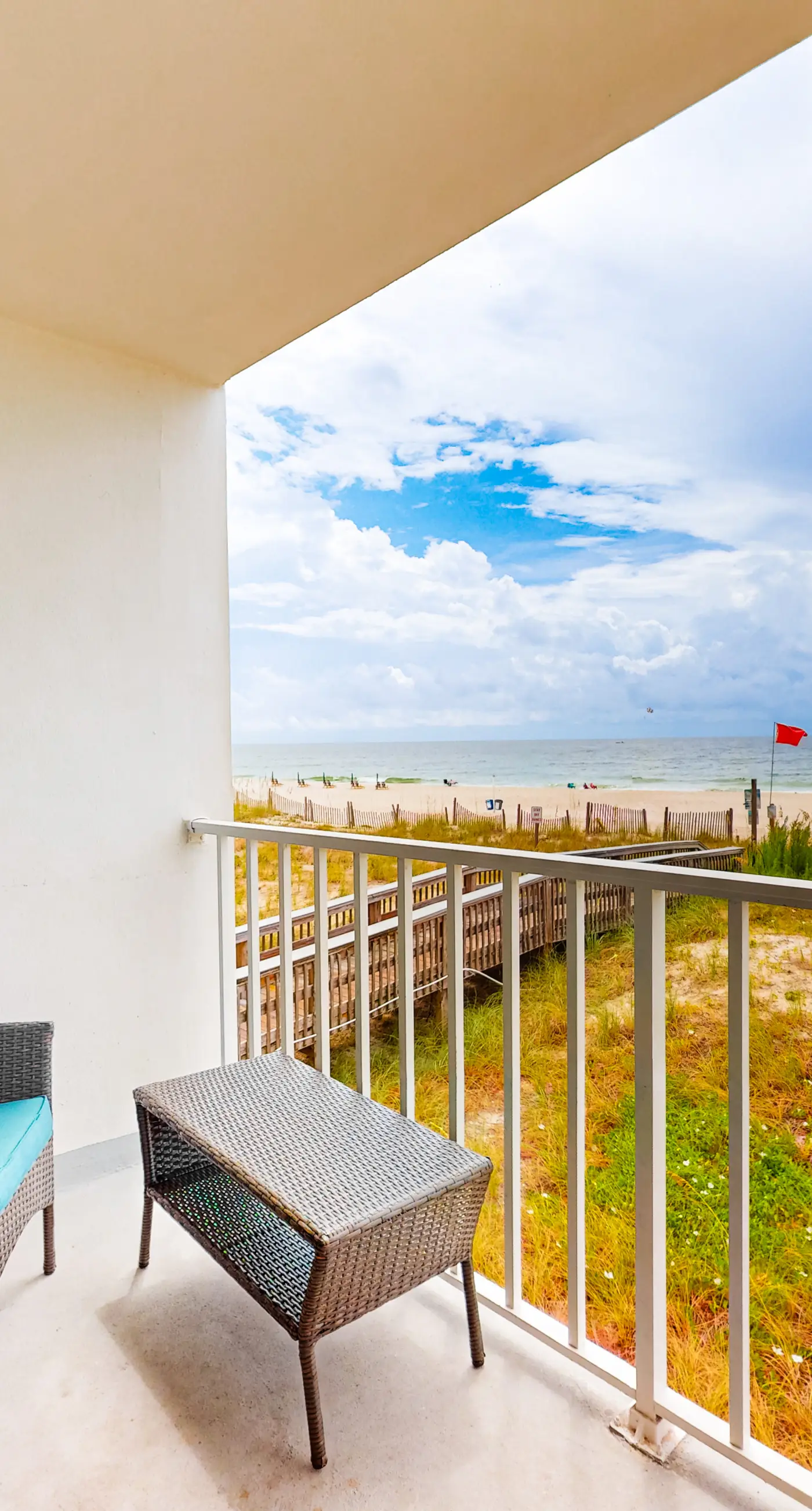 Beachfront Condo w a Shared Outdoor Pool & Gulf Views