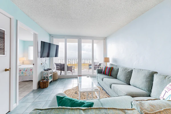 Beachfront Condo w a Shared Outdoor Pool & Gulf Views