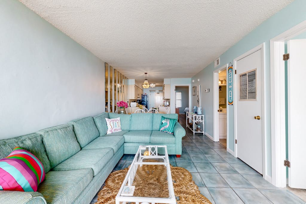 Beachfront Condo w a Shared Outdoor Pool & Gulf Views