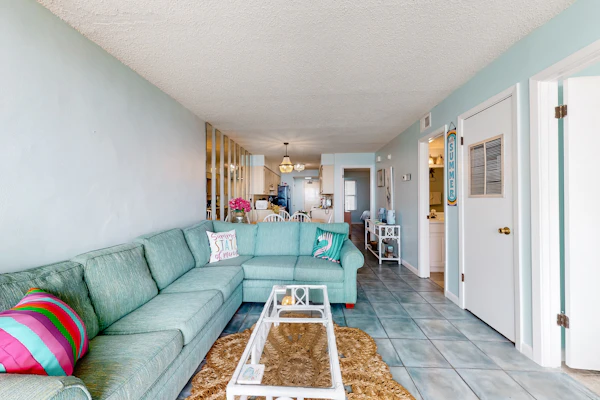 Beachfront Condo w a Shared Outdoor Pool & Gulf Views