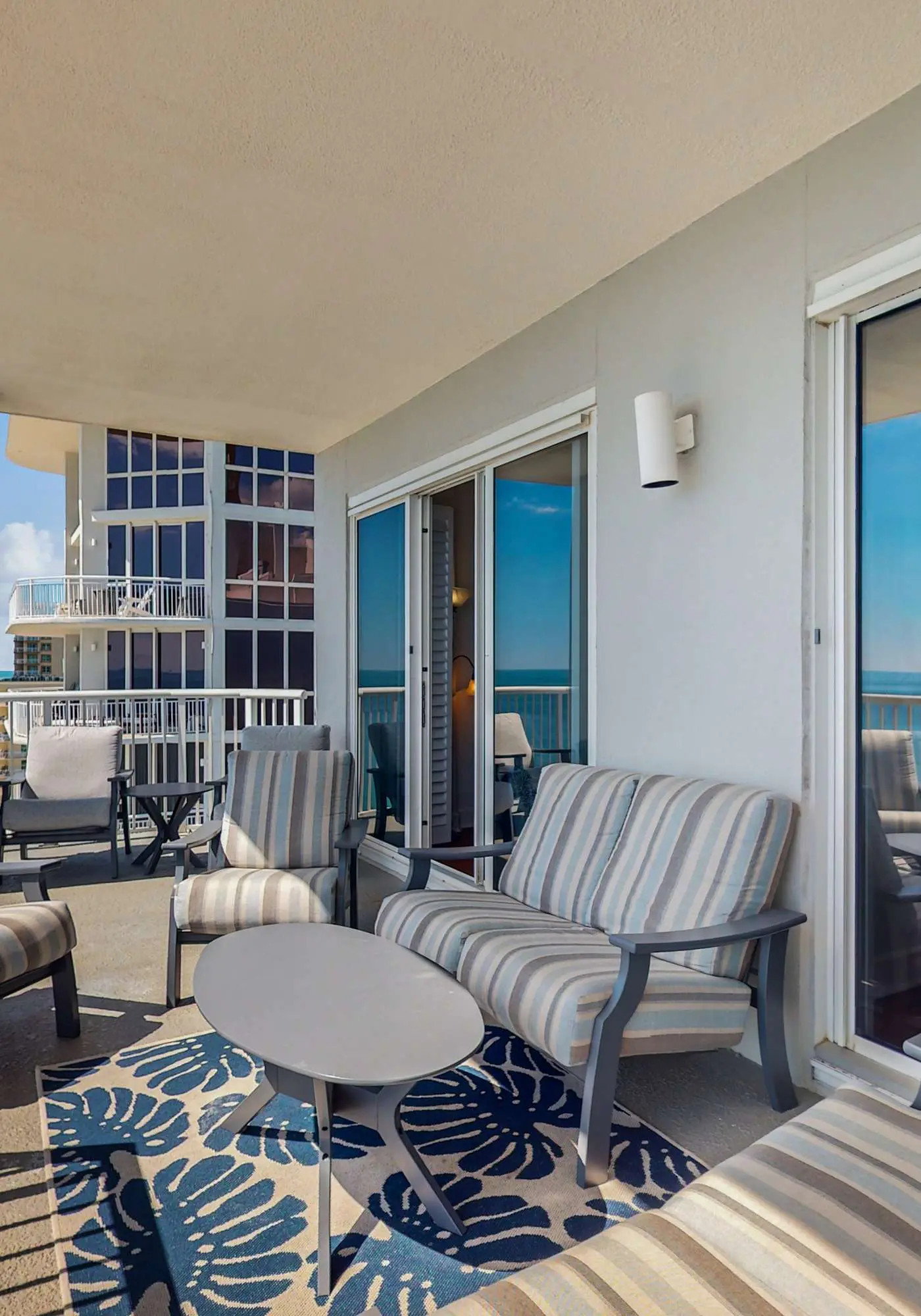 Penthouse-level, waterfront condo with epic Gulf-view balcony, pools, & gym