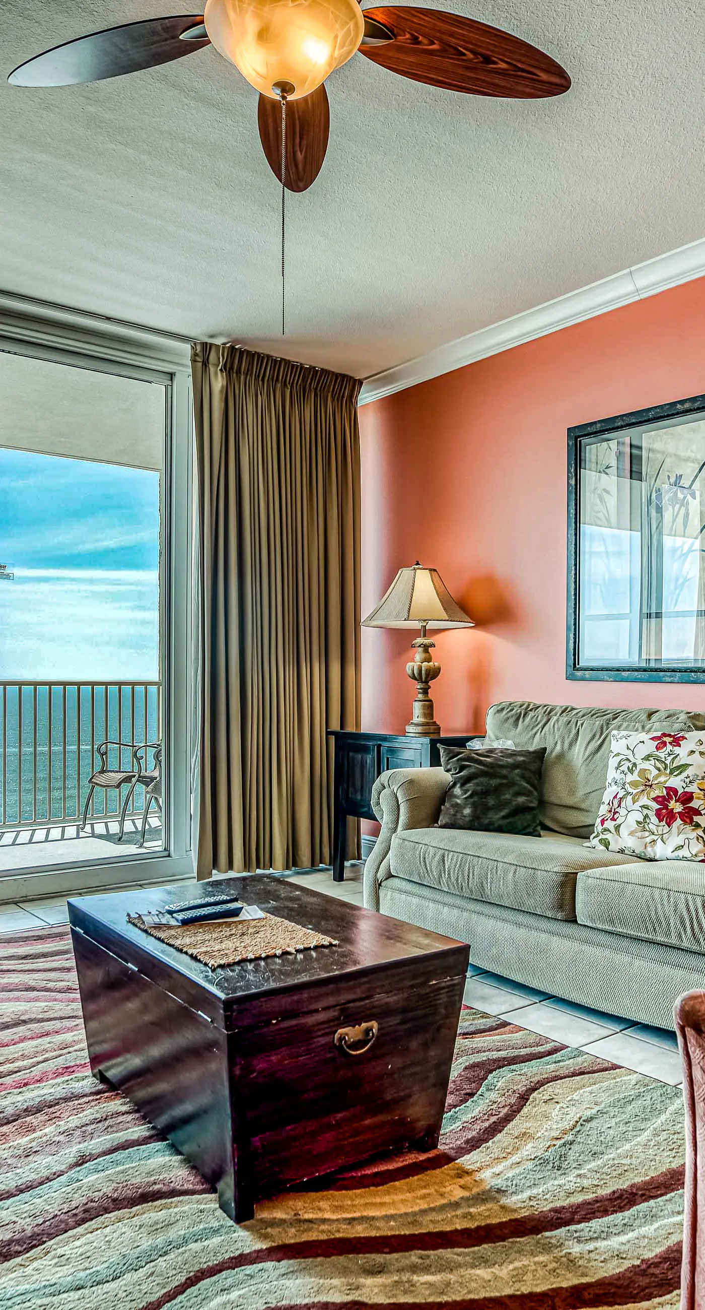 Gulf front condo with multiple community pools, a private balcony, & gym