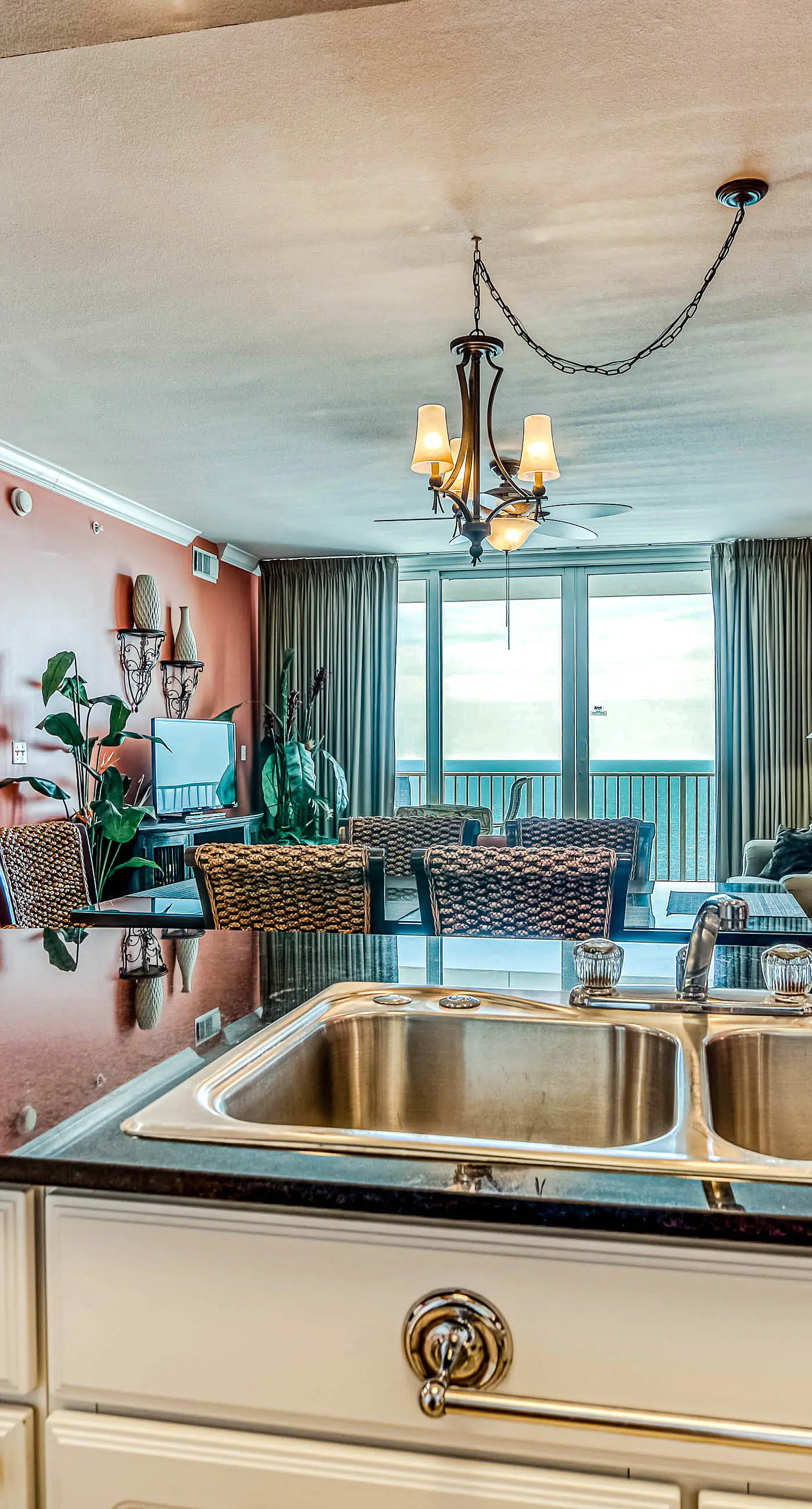 Gulf front condo with multiple community pools, a private balcony, & gym
