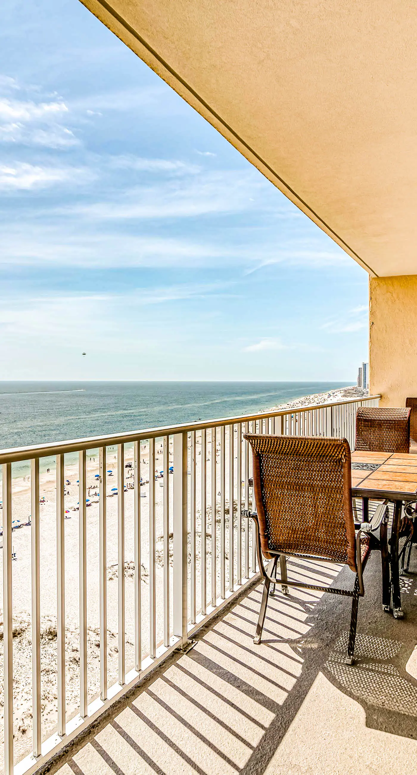 Gulf front condo with multiple community pools, a private balcony, & gym