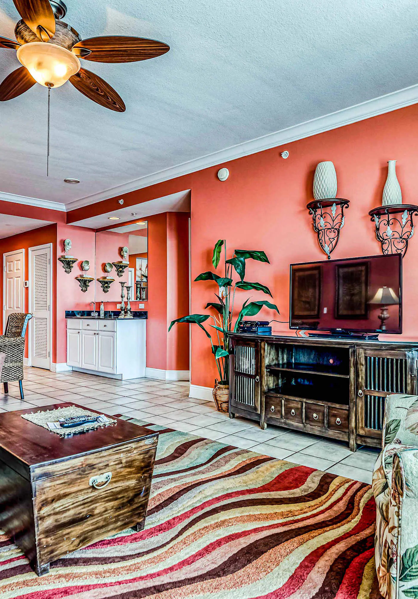 Gulf front condo with multiple community pools, a private balcony, & gym