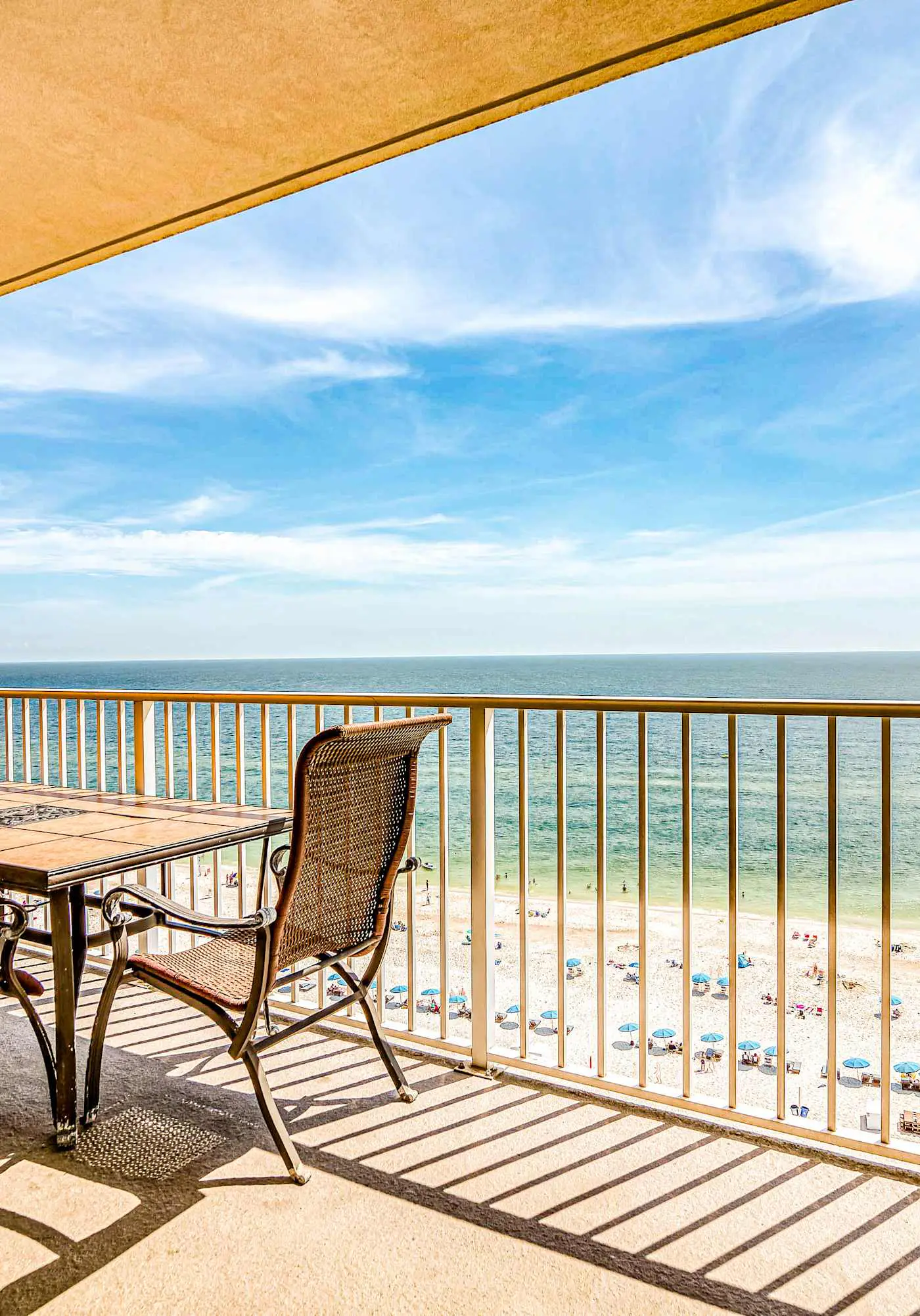 Gulf front condo with multiple community pools, a private balcony, & gym