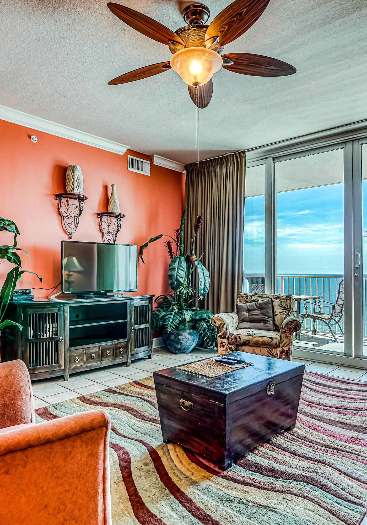 Gulf front condo with multiple community pools, a private balcony, & gym