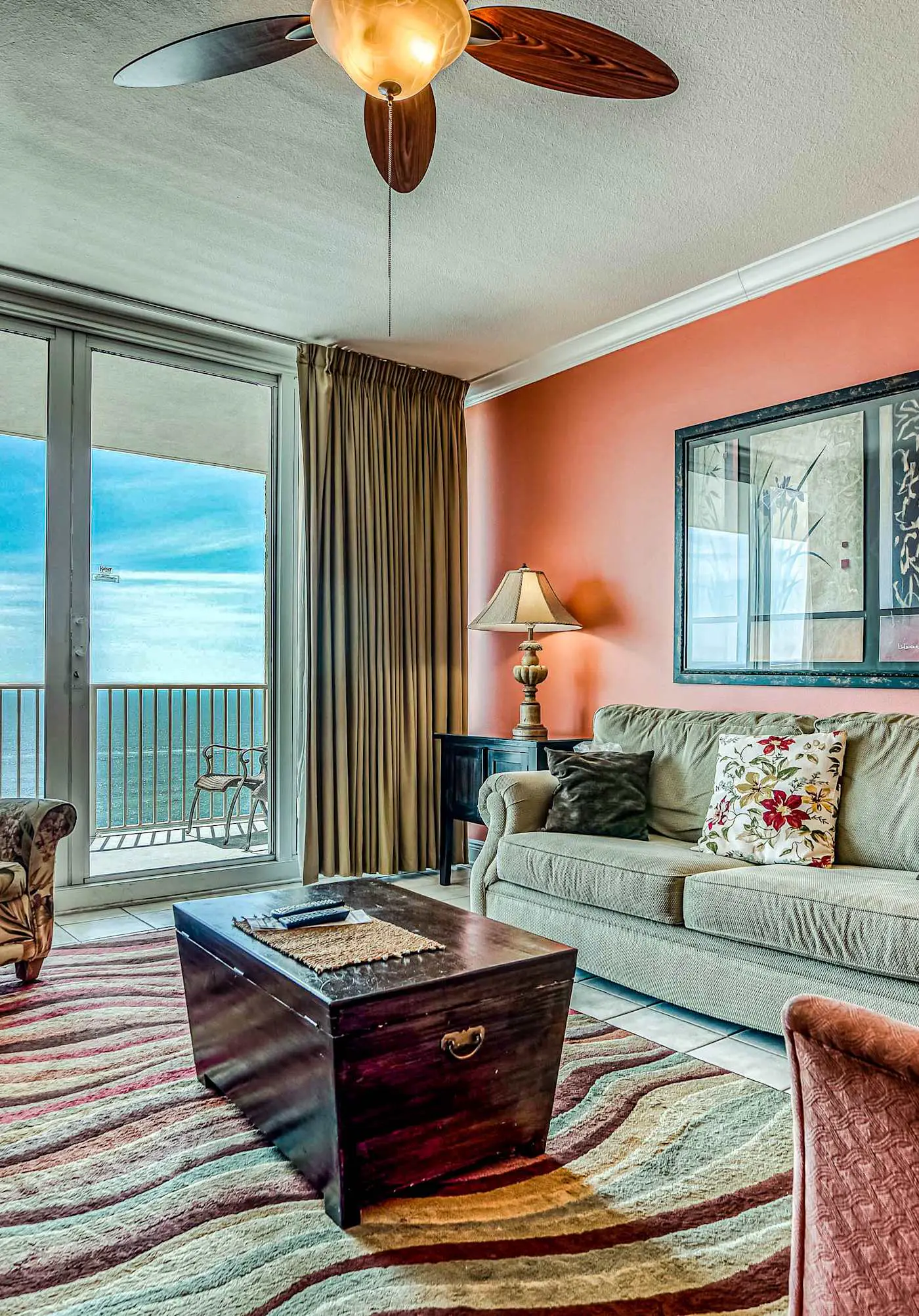 Gulf front condo with multiple community pools, a private balcony, & gym