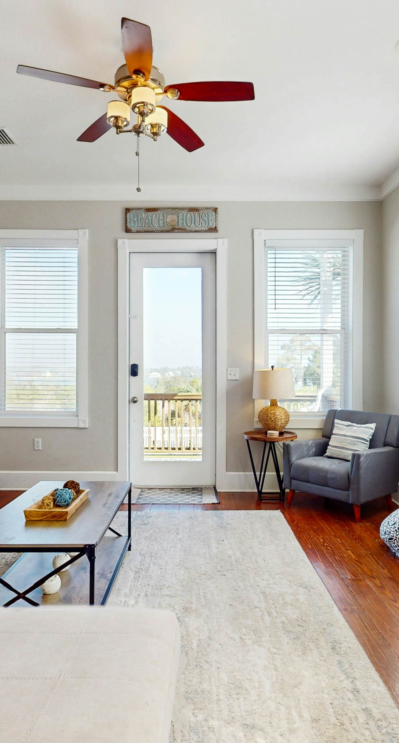 Lagoon-front dog-friendly duplex with heated outdoor pool, hot tub, & central AC