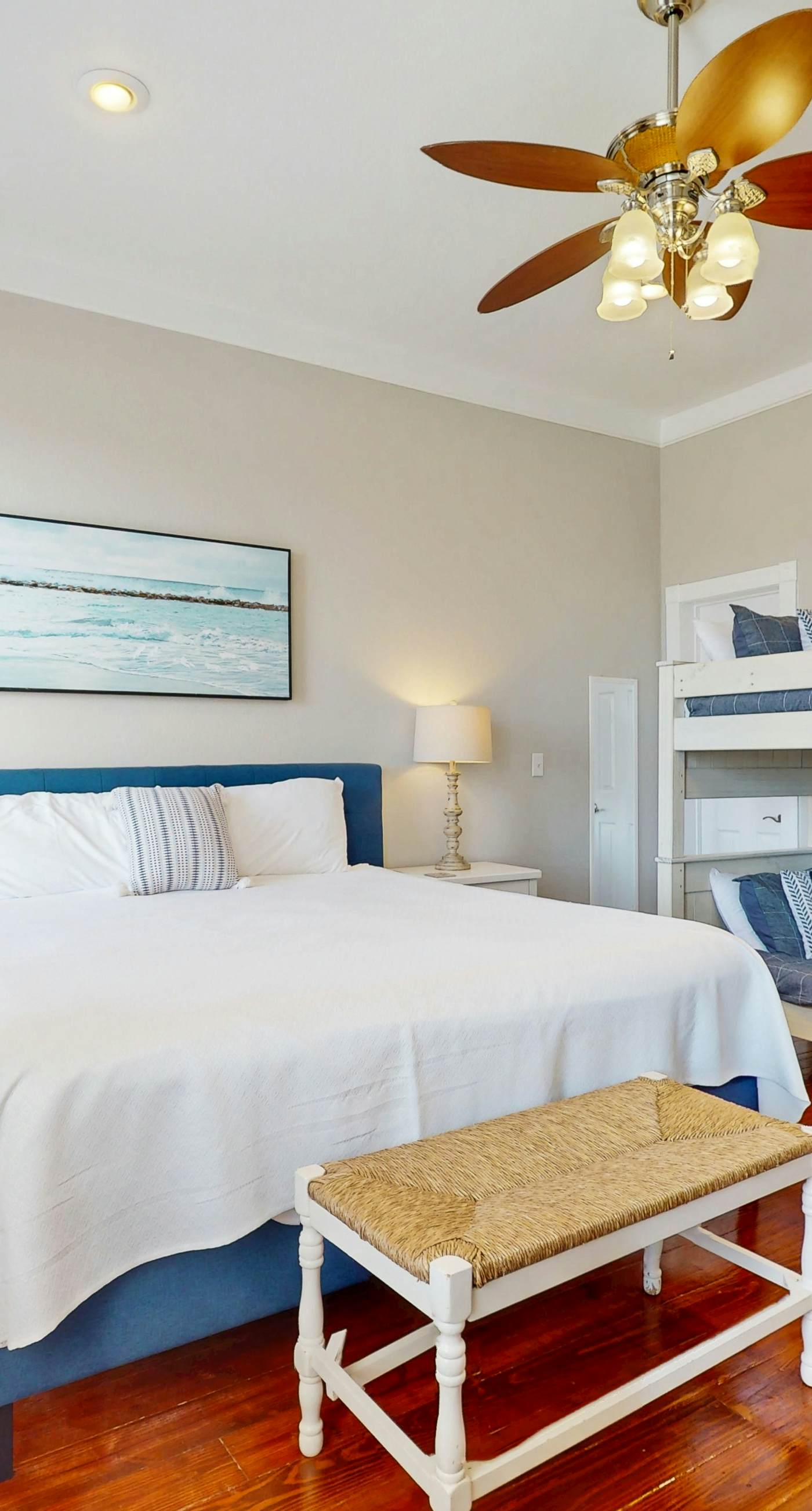 Lagoon-front dog-friendly duplex with heated outdoor pool, hot tub, & central AC