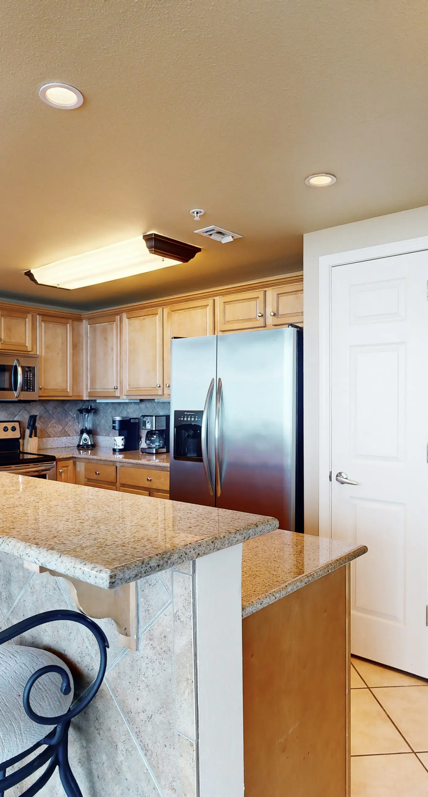 Waterfront Gem by Lagoon w/ Pool, Balcony & Gulf Views - Short Walk to Beach