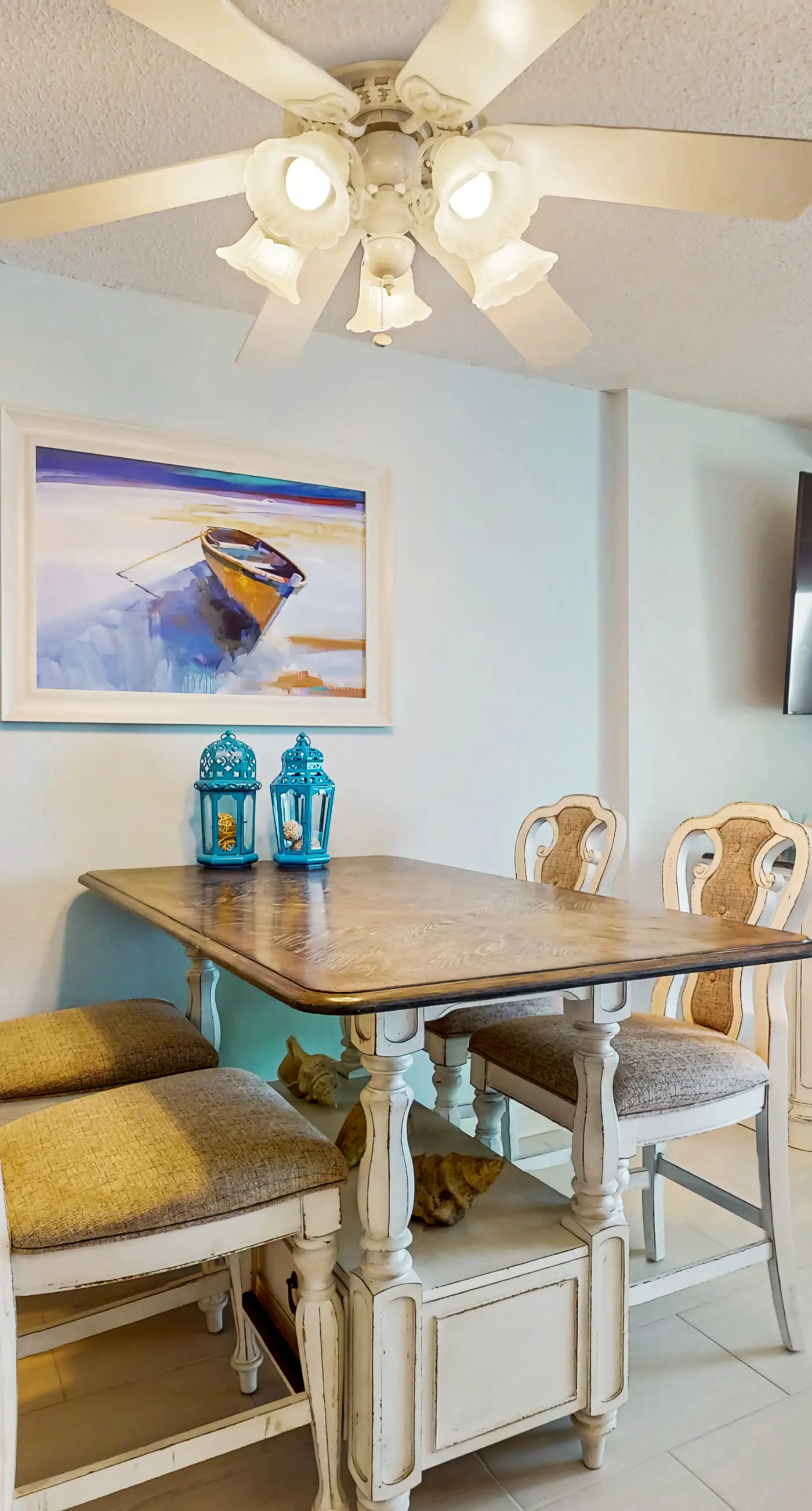 Gulf-front 3rd-floor condo with outdoor pool, central AC, & balcony