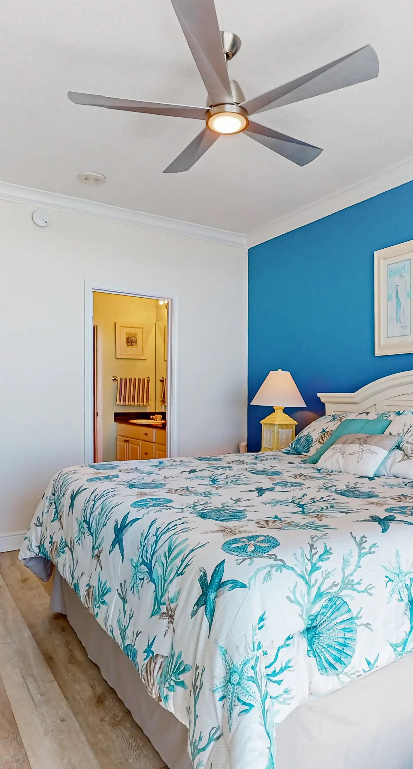 Colorful beachfront condo with Gulf views, pool, sauna, gym & W/D