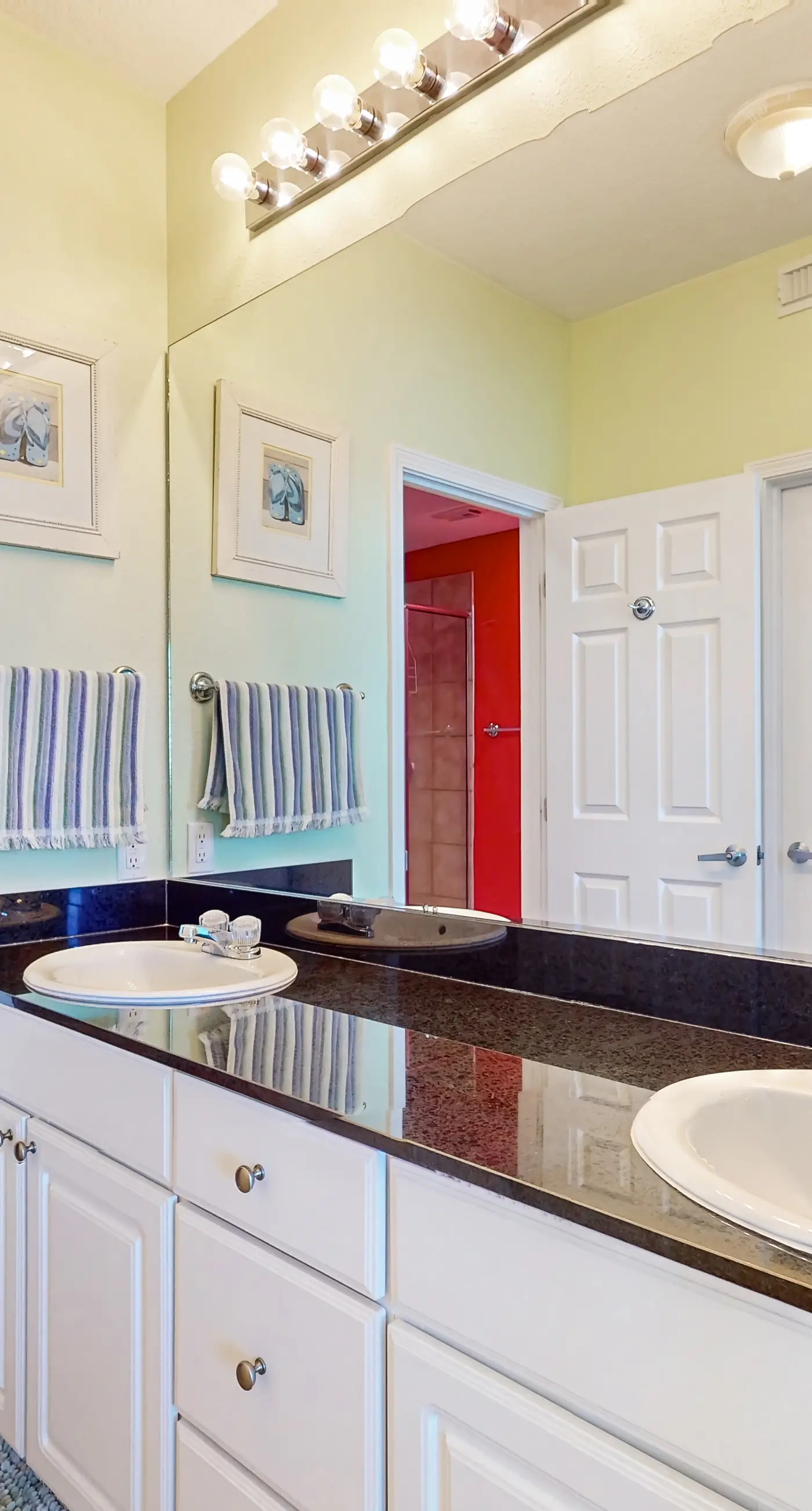 Colorful beachfront condo with Gulf views, pool, sauna, gym & W/D