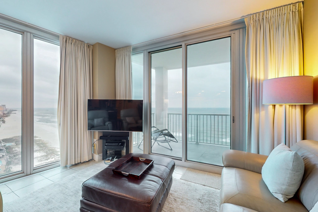 Island Tower corner condo with infinity pool, two Balconies, & Gulf views