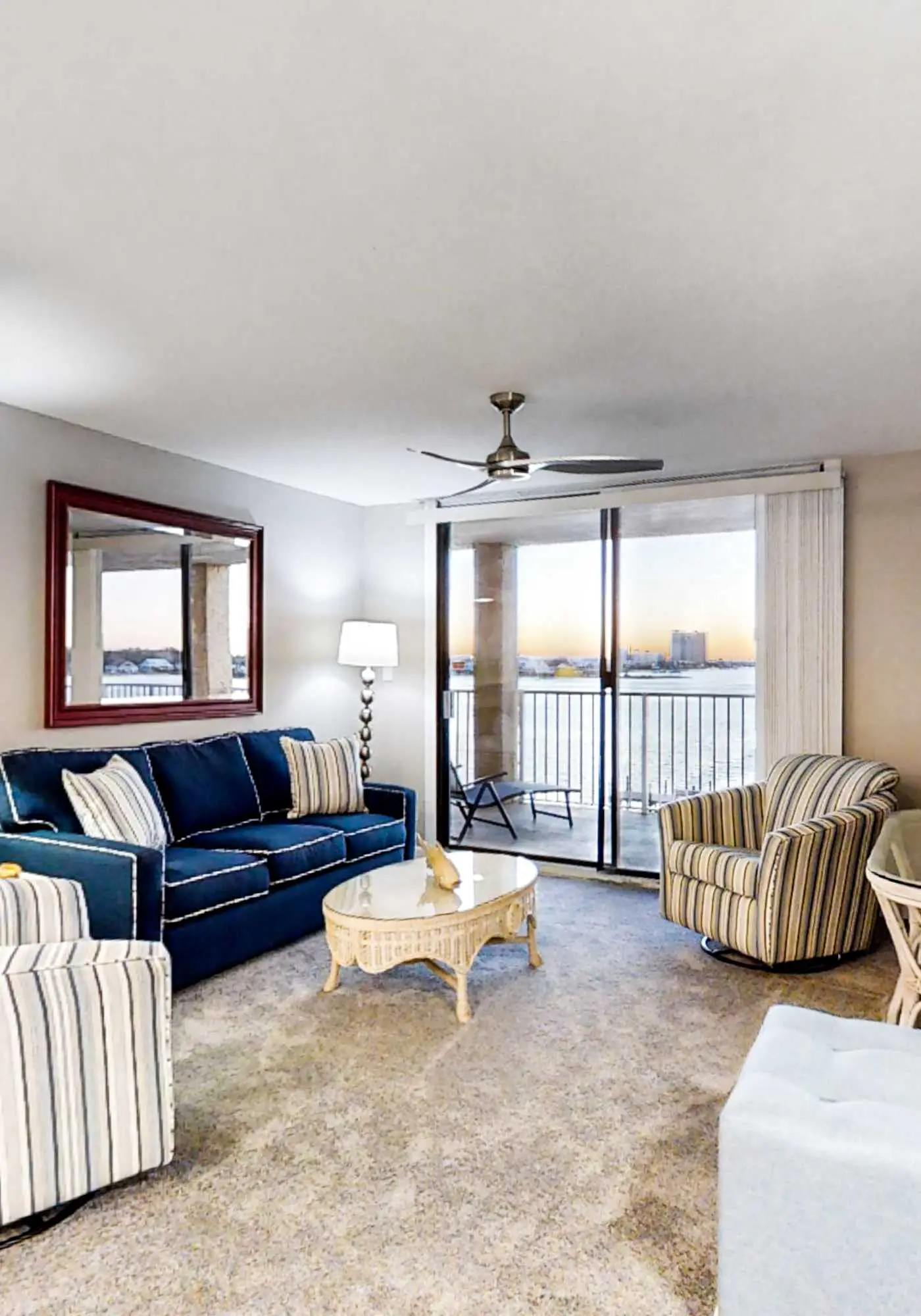 Lagoon-front, 3rd-floor condo with balcony, AC, & outdoor pool