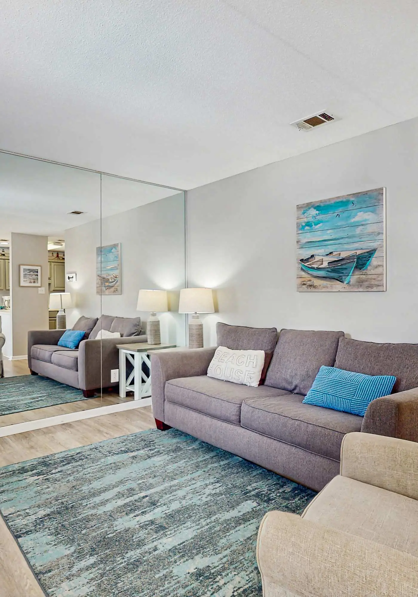Second Floor Condo with Shared Pool, Fast WiFi, Central AC, and Full Kitchen