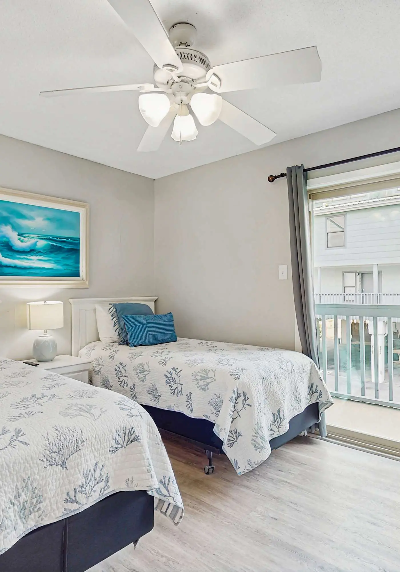 Second Floor Condo with Shared Pool, Fast WiFi, Central AC, and Full Kitchen