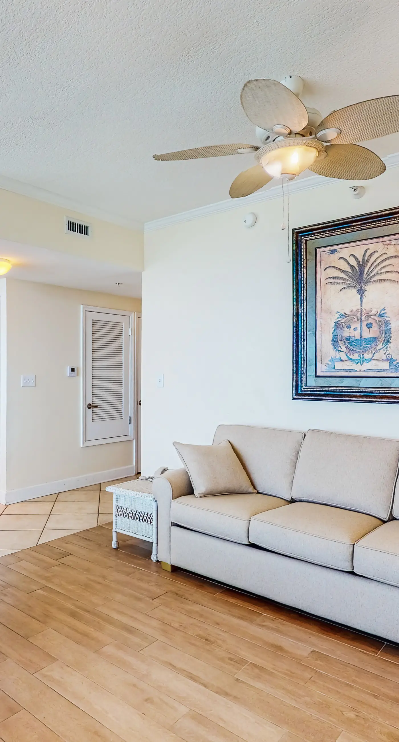 Gulf-view getaway with on-site pool, hot tub, sauna, and fitness center