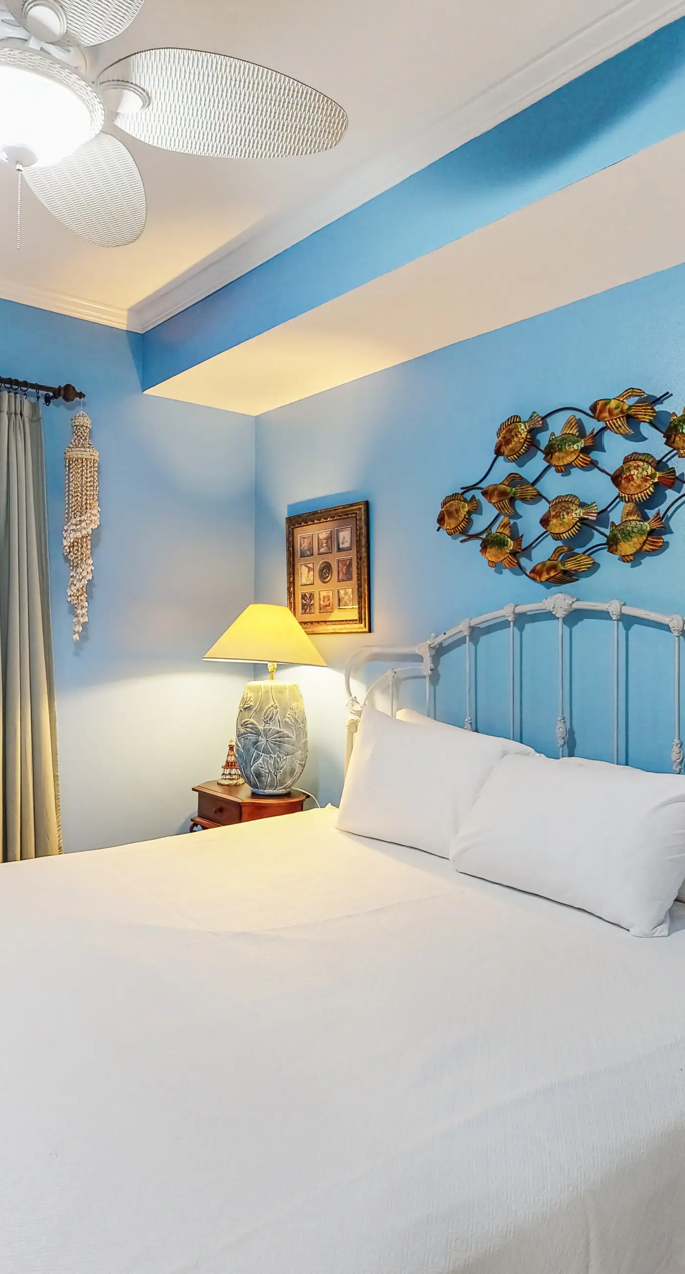 Gulf-view getaway with on-site pool, hot tub, sauna, and fitness center