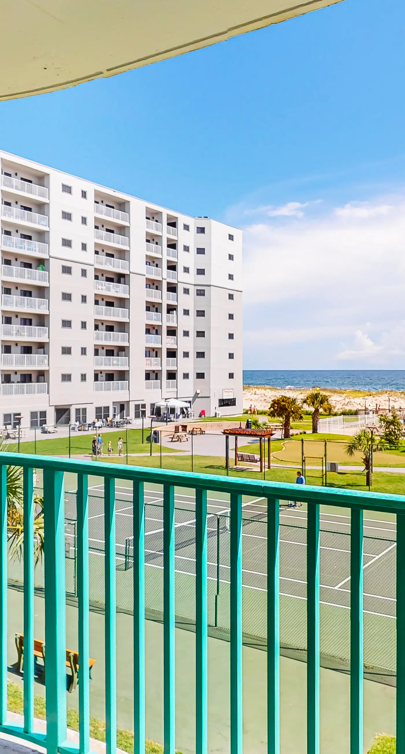 Gulf-view condo with 4 pools, hot tubs, beach access, central AC, & washer/dryer