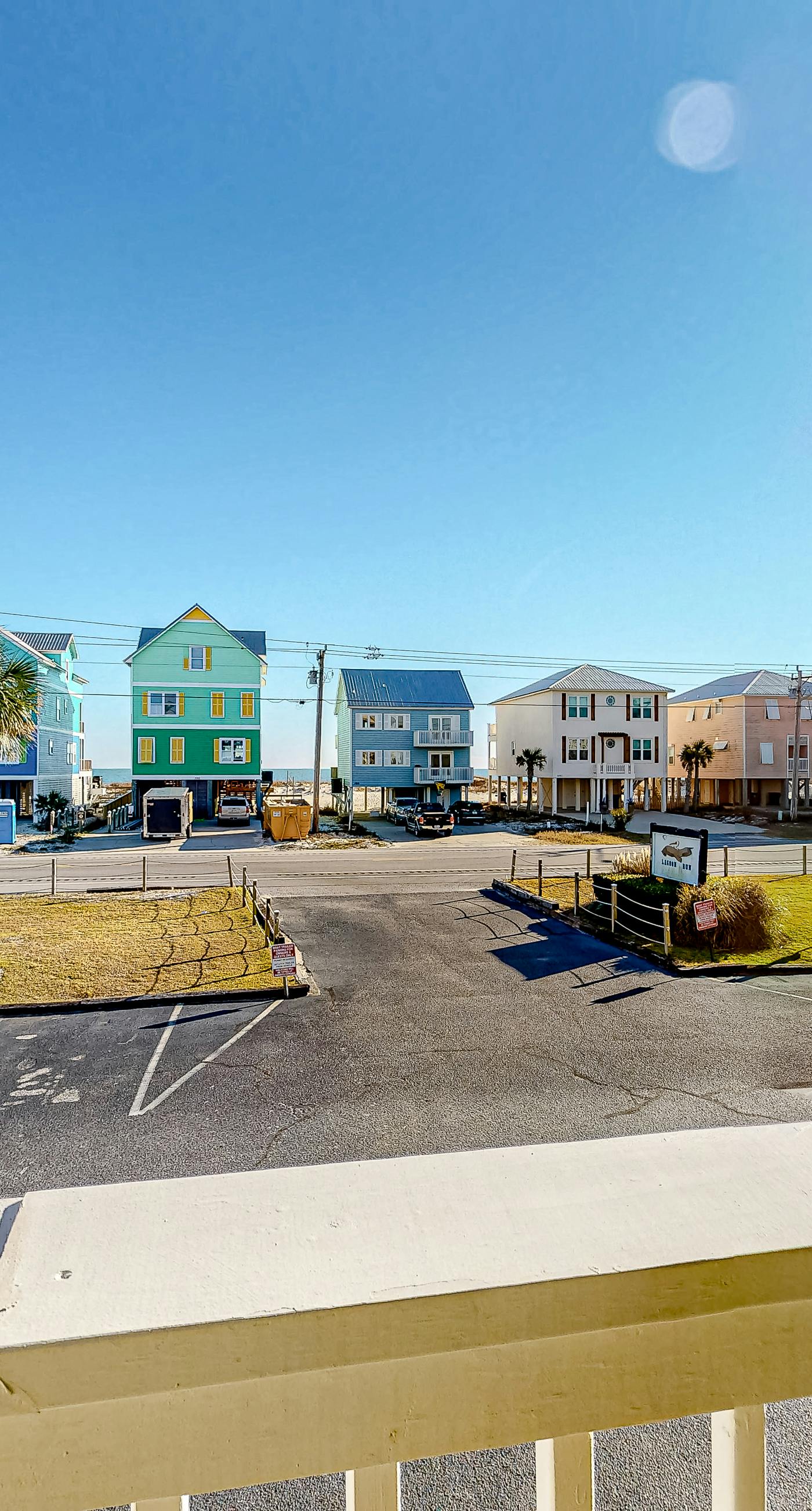 Gulf-view condo with pool, balcony, & central AC - walk 50 feet to deeded beach