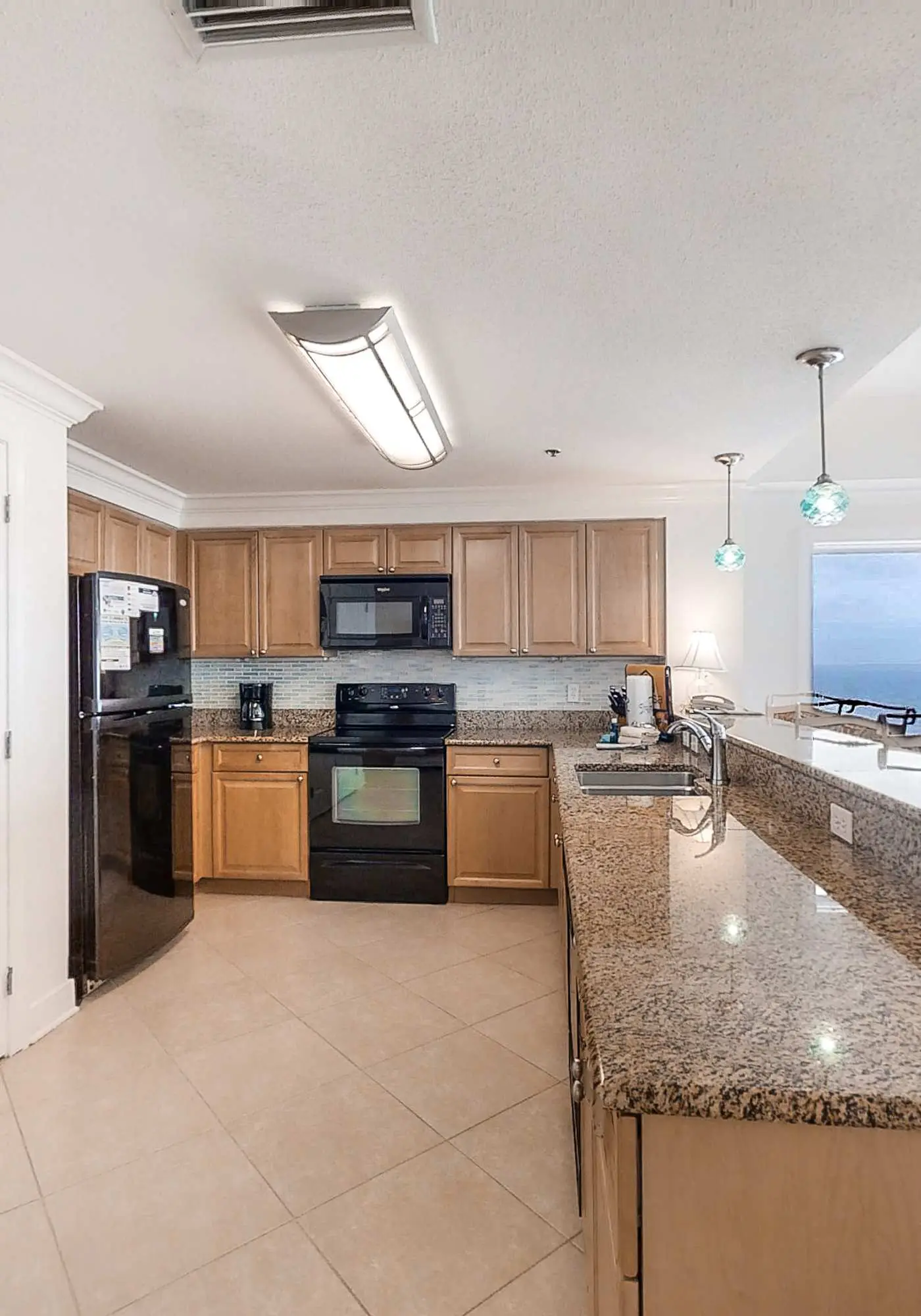 Gulf-front condo with balcony, pool, hot tub, sauna, A/C, & views