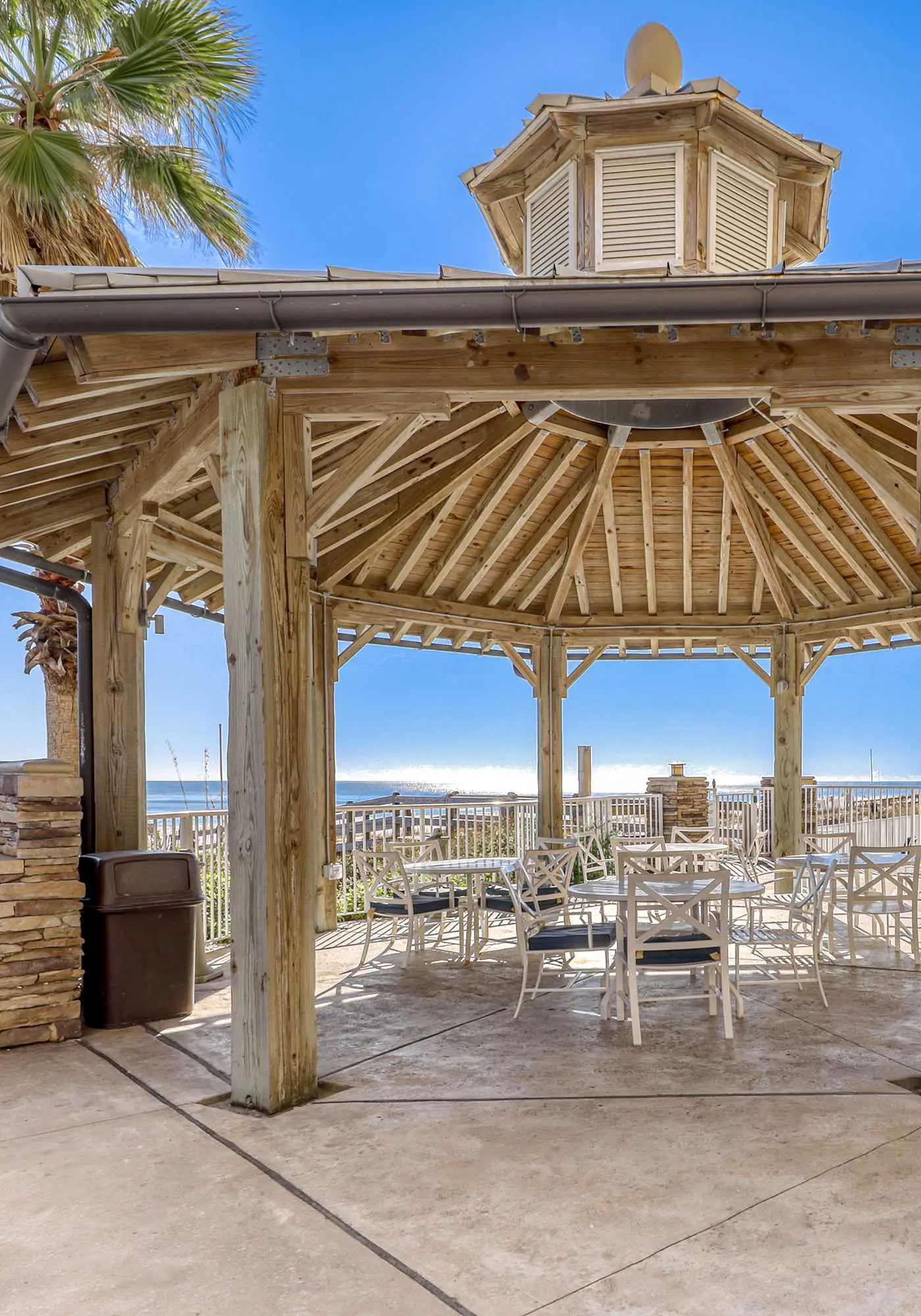 Gulf-front condo with balcony, pool, hot tub, sauna, A/C, & views