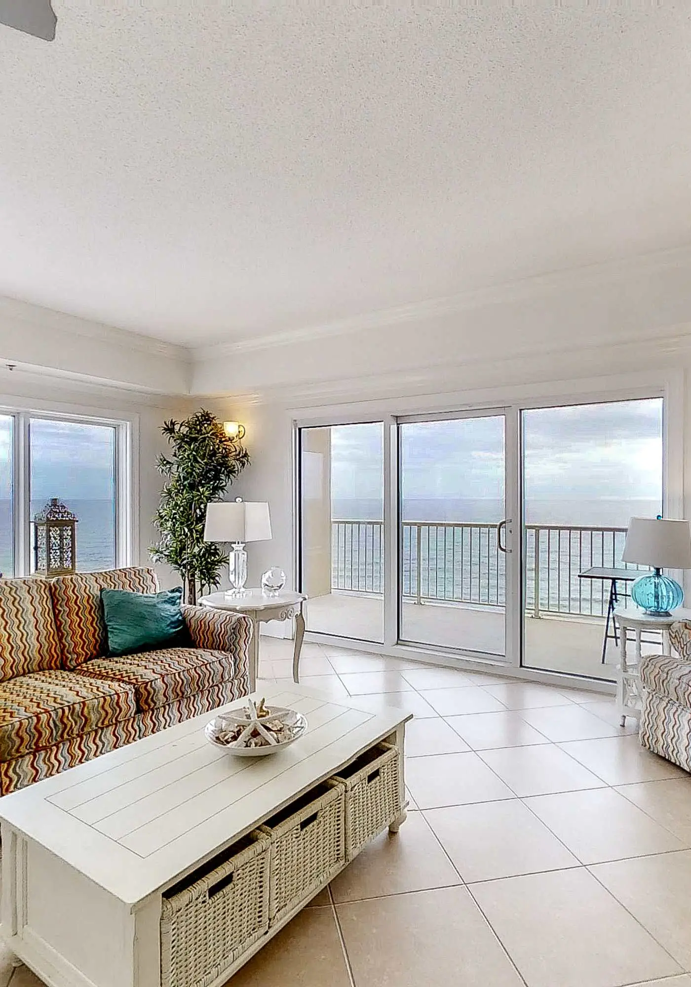Gulf-front condo with balcony, pool, hot tub, sauna, A/C, & views
