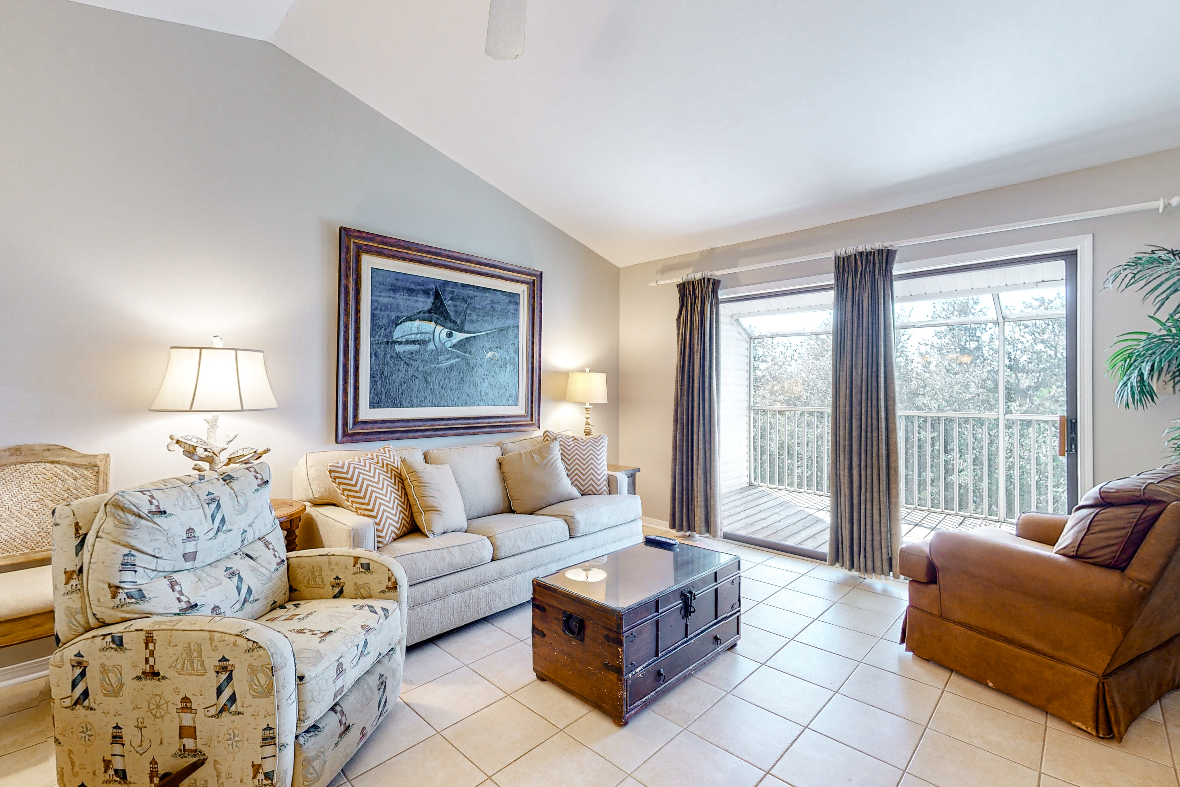 Enchanting condo with pool, balcony, central AC, & washer,dryer