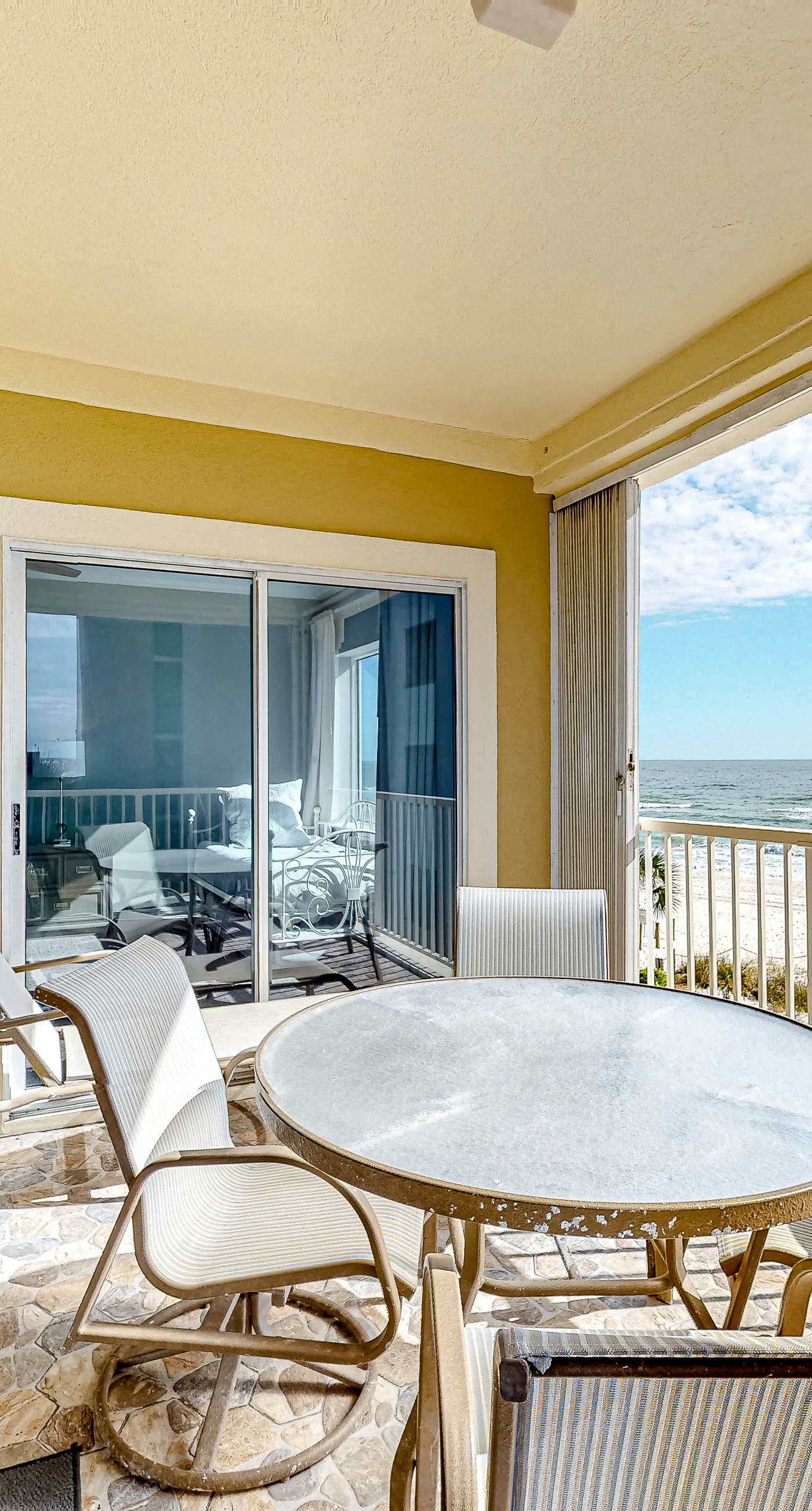 Beachfront Corner Condo with Free WiFi, Furnished Balcony, & a Shared Pool