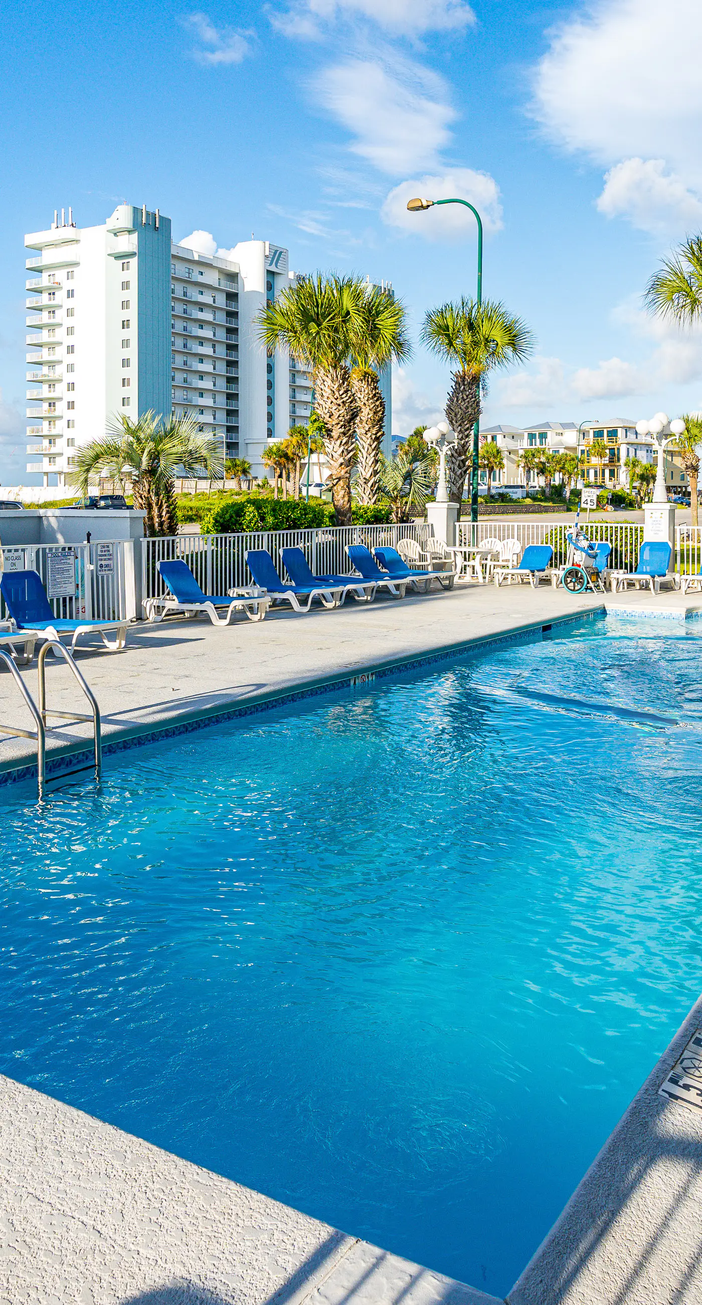 Gulf view condo with balcony, pool, & fitness room - walk to beach