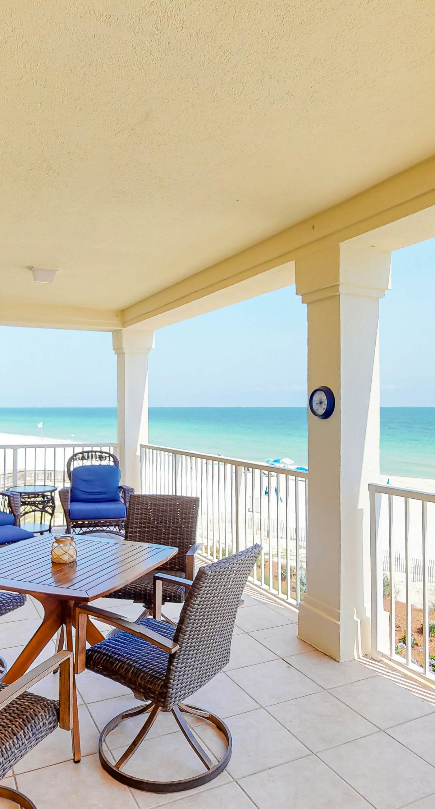 2nd-floor Gulf front condo with private balcony, views, on-site outdoor pool, grill