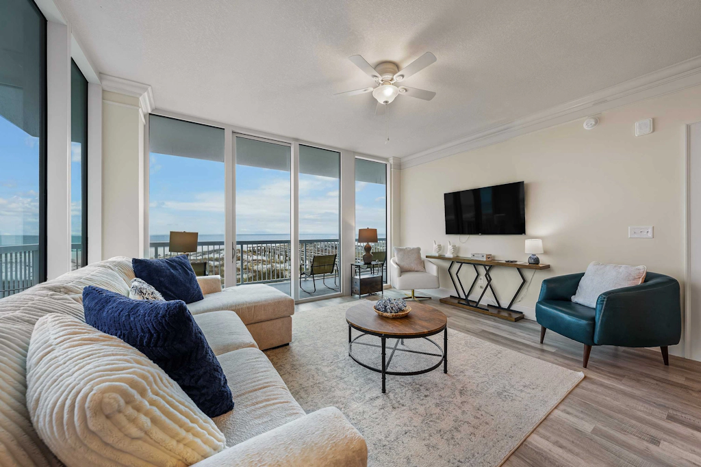 Brilliant water view condo with panoramc balcony views,  pool,  & beach access