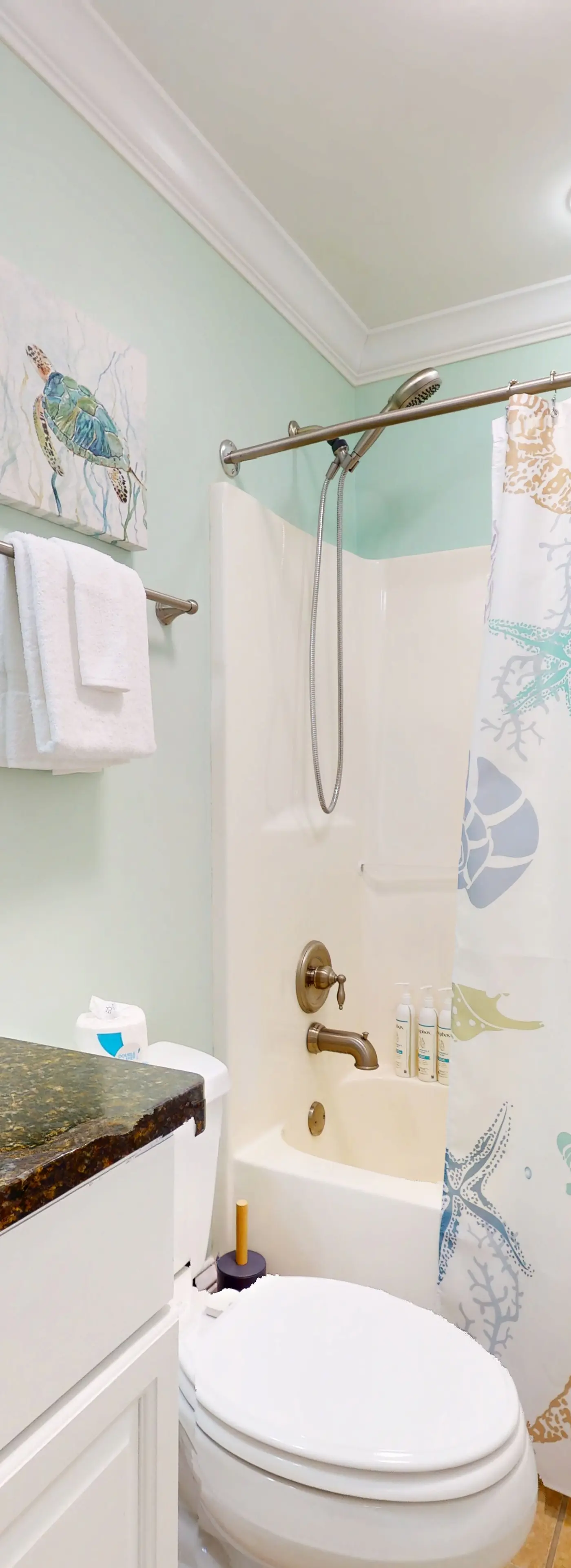 Beachfront condo with pool, private balcony, and laundry